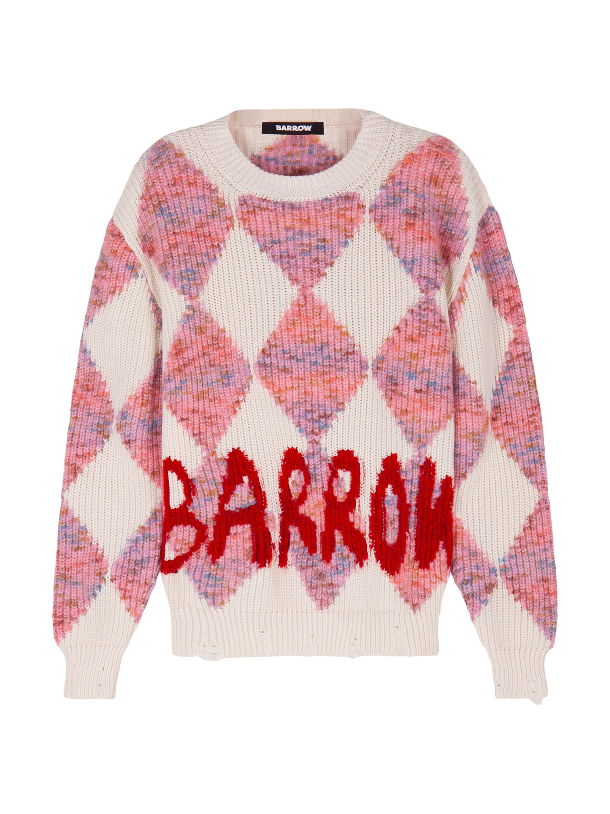 Barrow Men's Diamond Loco Sweater - Turtledove