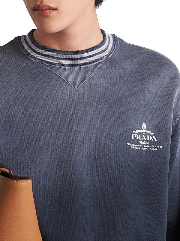 Shop Prada Cotton Sweatshirt | Saks Fifth Avenue Shop Prada Cotton Sweatshirt | Saks Fifth Avenue