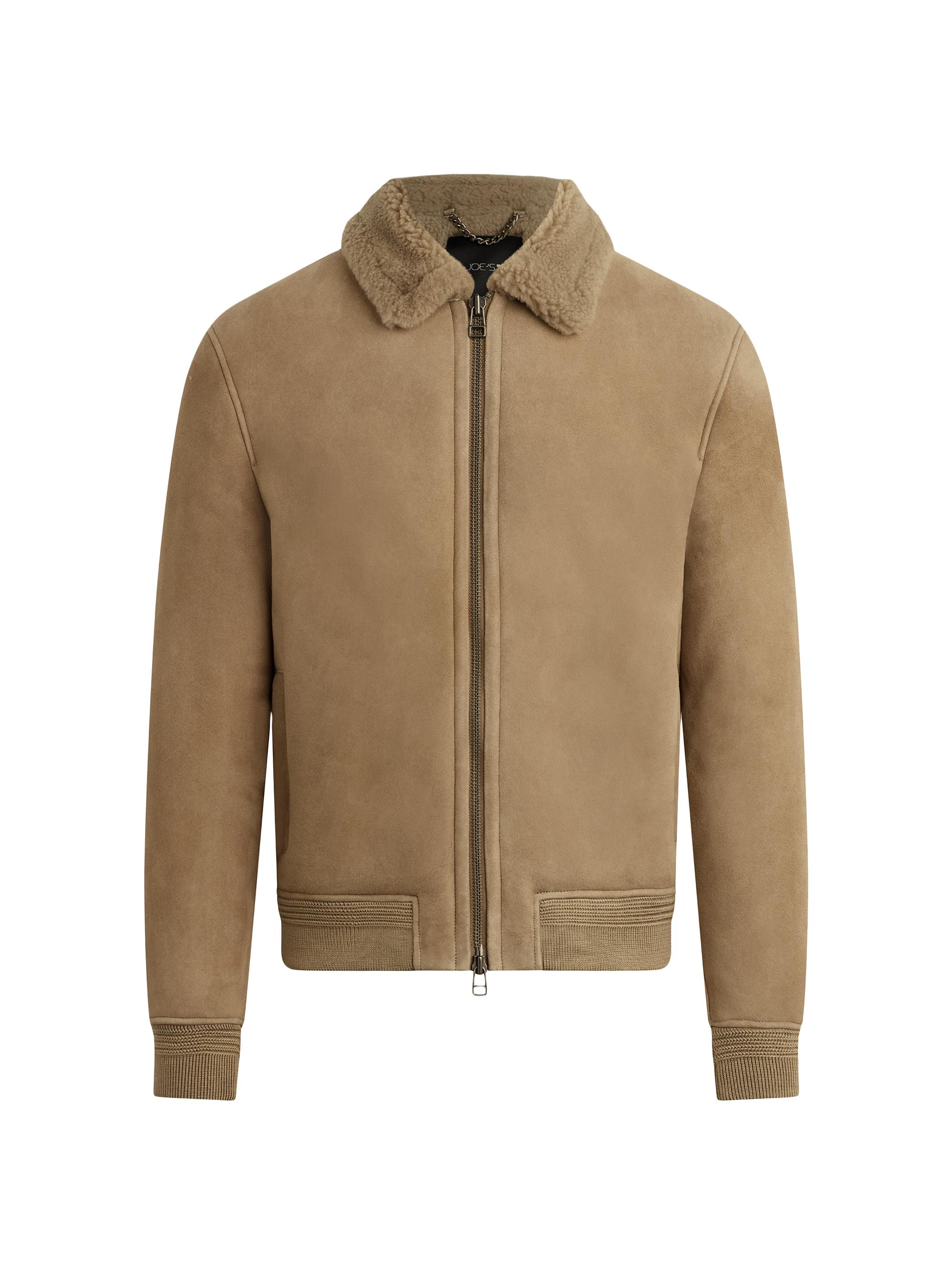 Joe's Jeans Men's Shearling Flight Jacket - Mushroom
