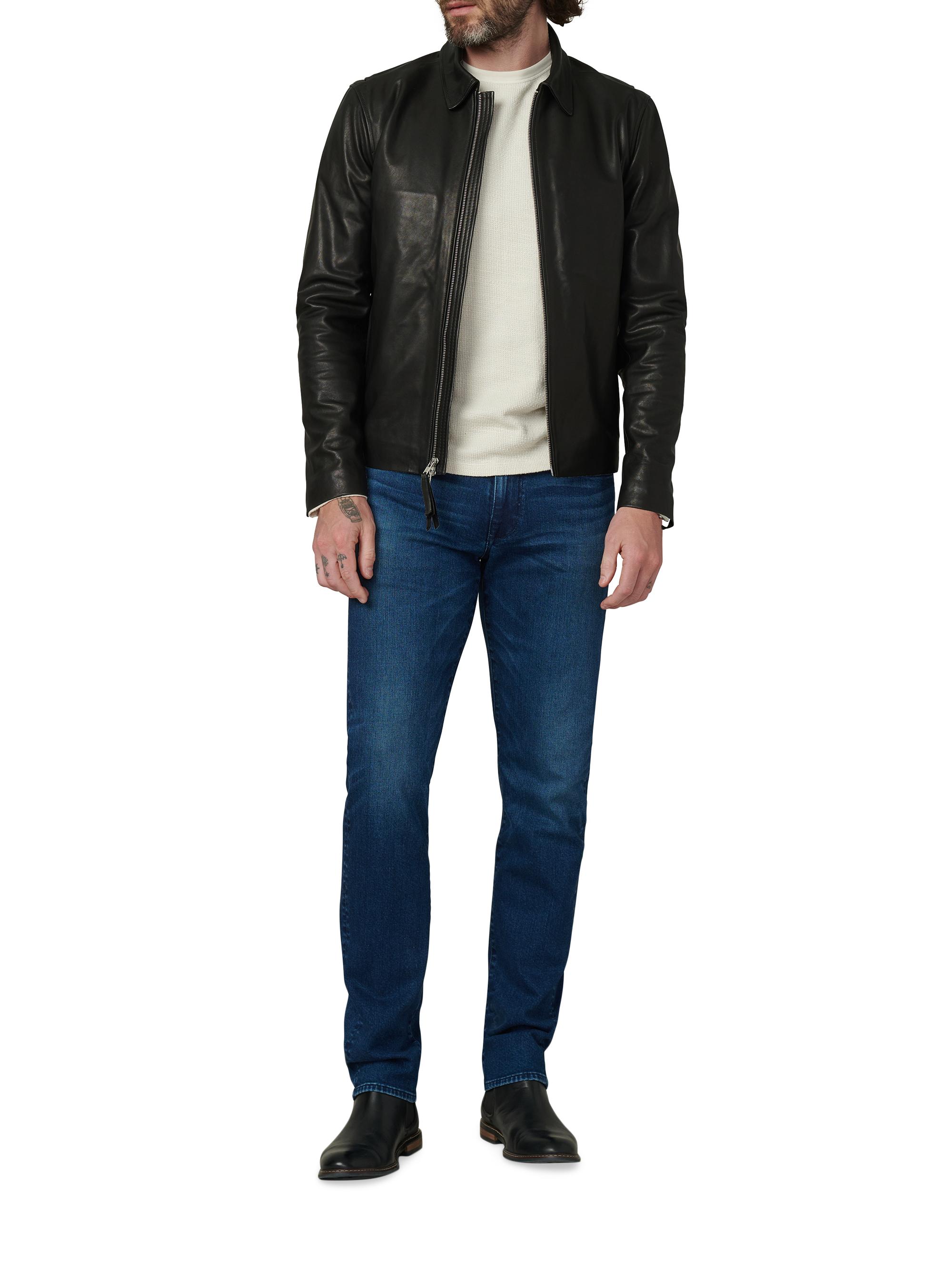 Joe's Jeans Men's Refined Leather Moto Jacket - Black