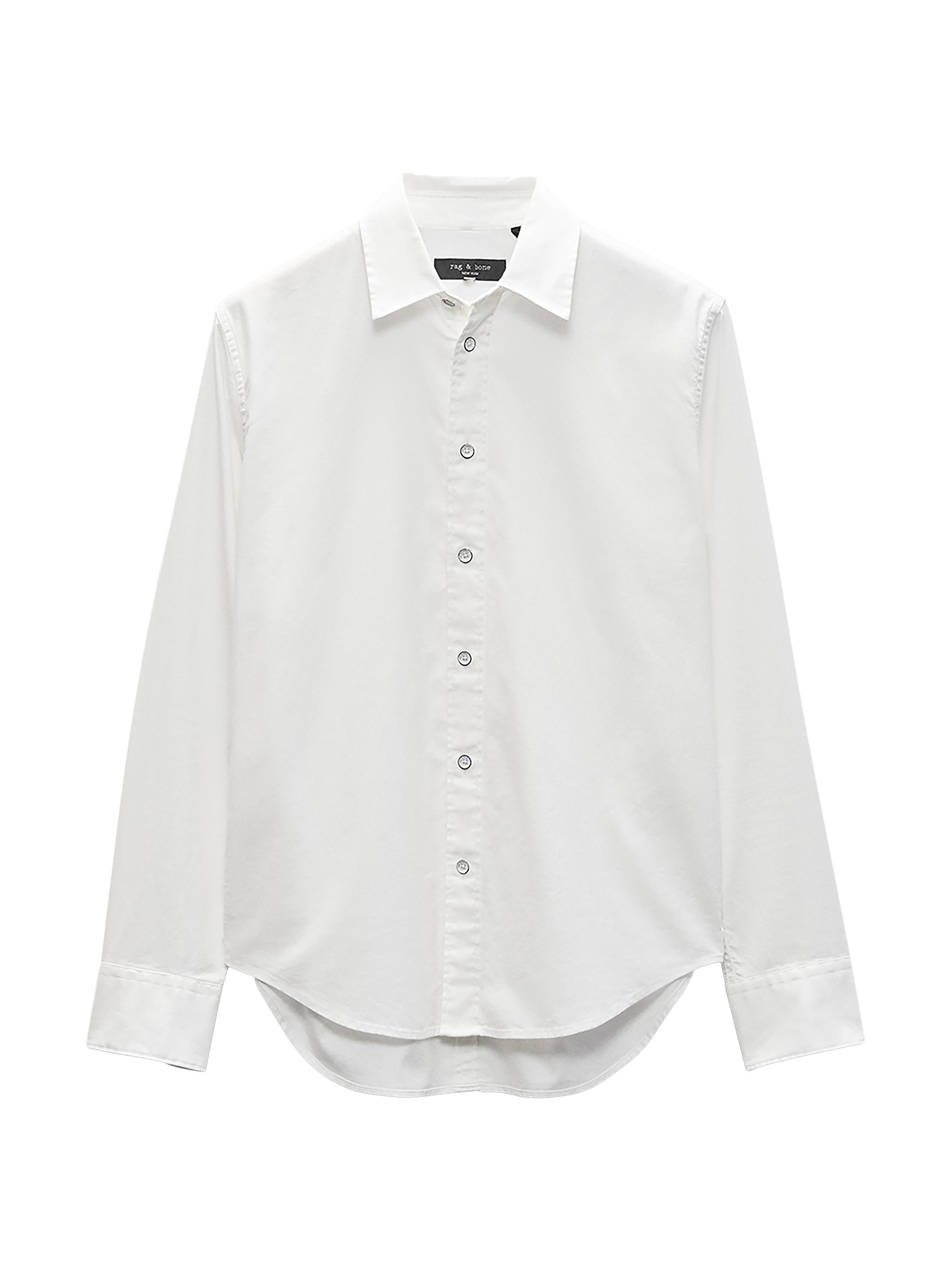 rag & bone Men's Tomlin Cotton Button-Front Shirt - White