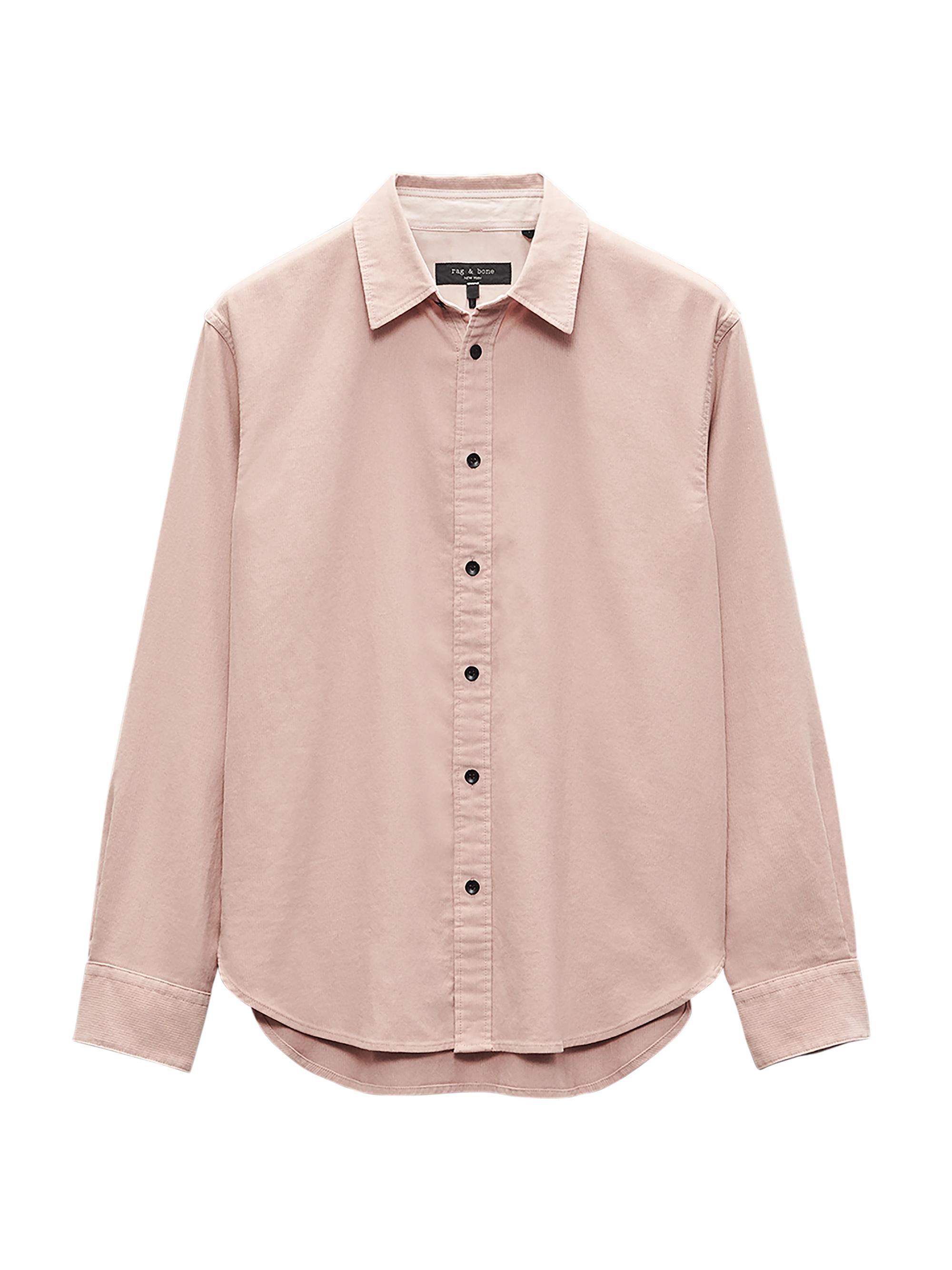 rag & bone Men's Finch Corduroy Long-Sleeve Shirt - Rosepink