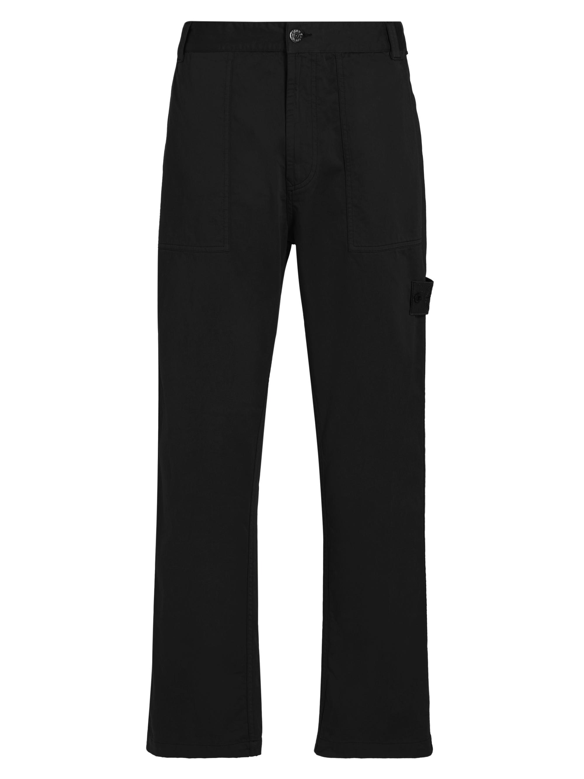 Stone Island Men's Stretch Cotton-Blend Pants - Black