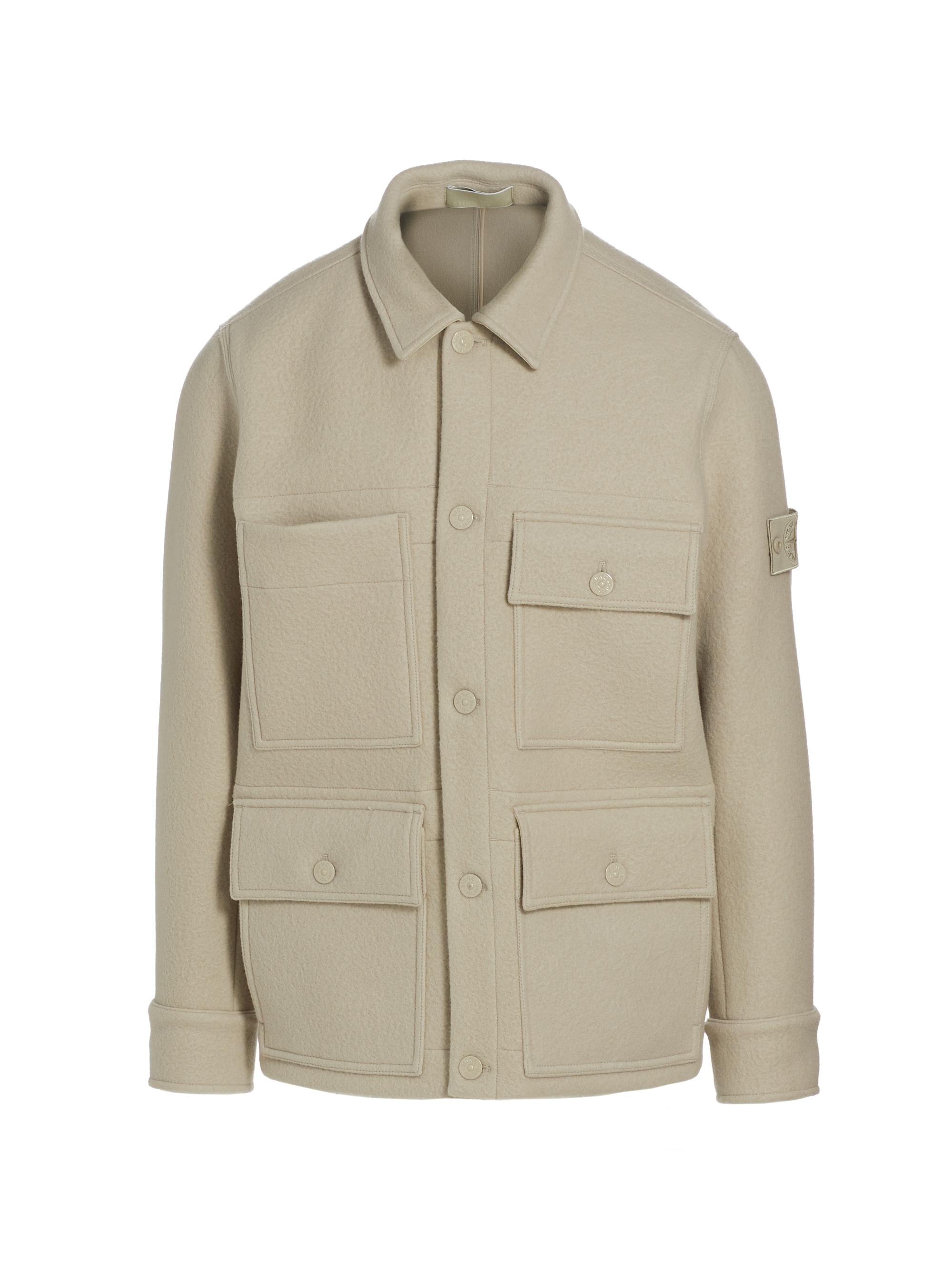 Stone Island Men's Ghost Wool Cashmere Field Jacket - Beige
