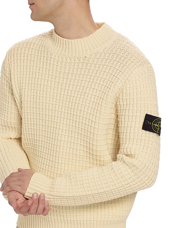 Shop Stone Island Wool Chunky Sweater | Saks Fifth Avenue Shop Stone Island Wool Chunky Sweater | Saks Fifth Avenue