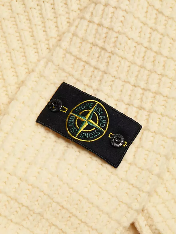 Shop Stone Island Wool Chunky Sweater | Saks Fifth Avenue Shop Stone Island Wool Chunky Sweater | Saks Fifth Avenue