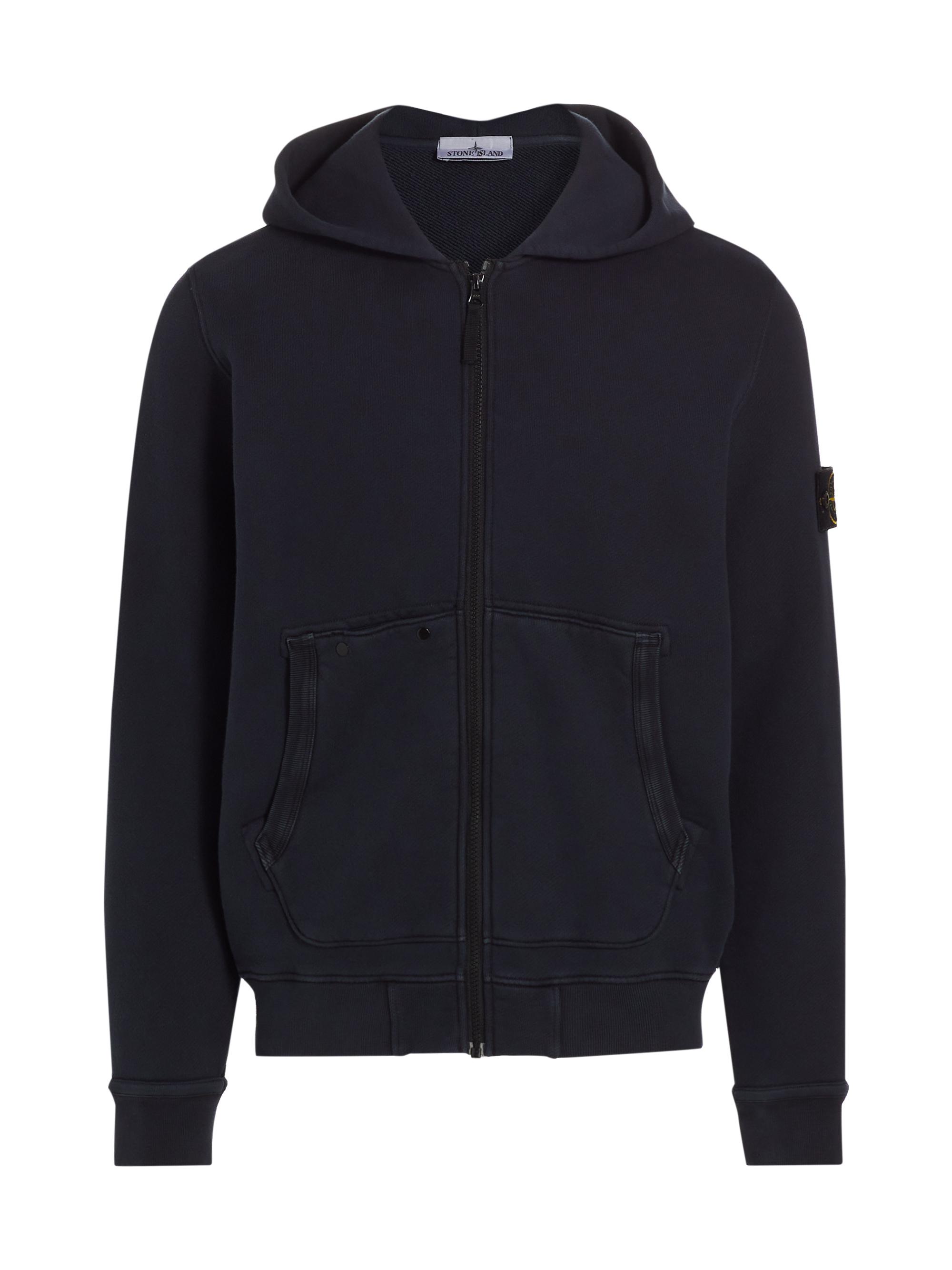 Stone Island Men's Fashion Cotton Fleece Hoodie - Navy