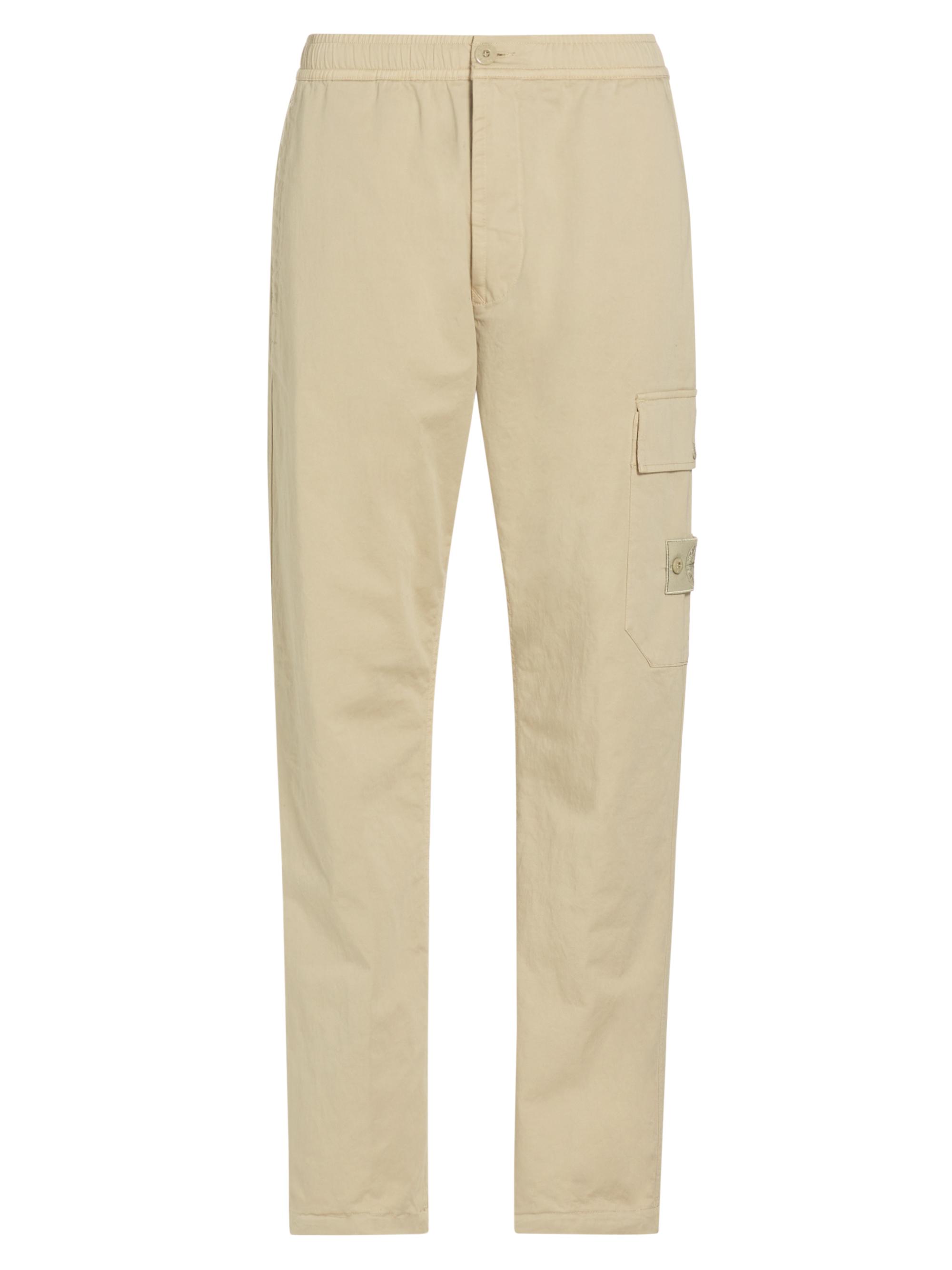 Stone Island Men's Stretch Cotton-Blend Cargo Pants - Beige