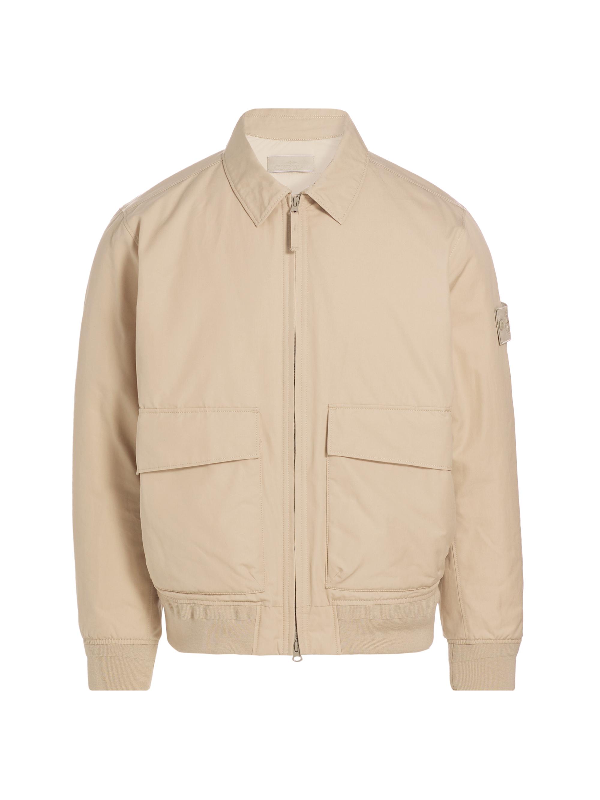 Stone Island Men's Cotton Zip-Front Jacket - Beige