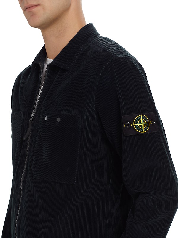 Shop Stone Island Corduroy Patch Pocket Overshirt | Saks Shop Stone Island Corduroy Patch Pocket Overshirt | Saks