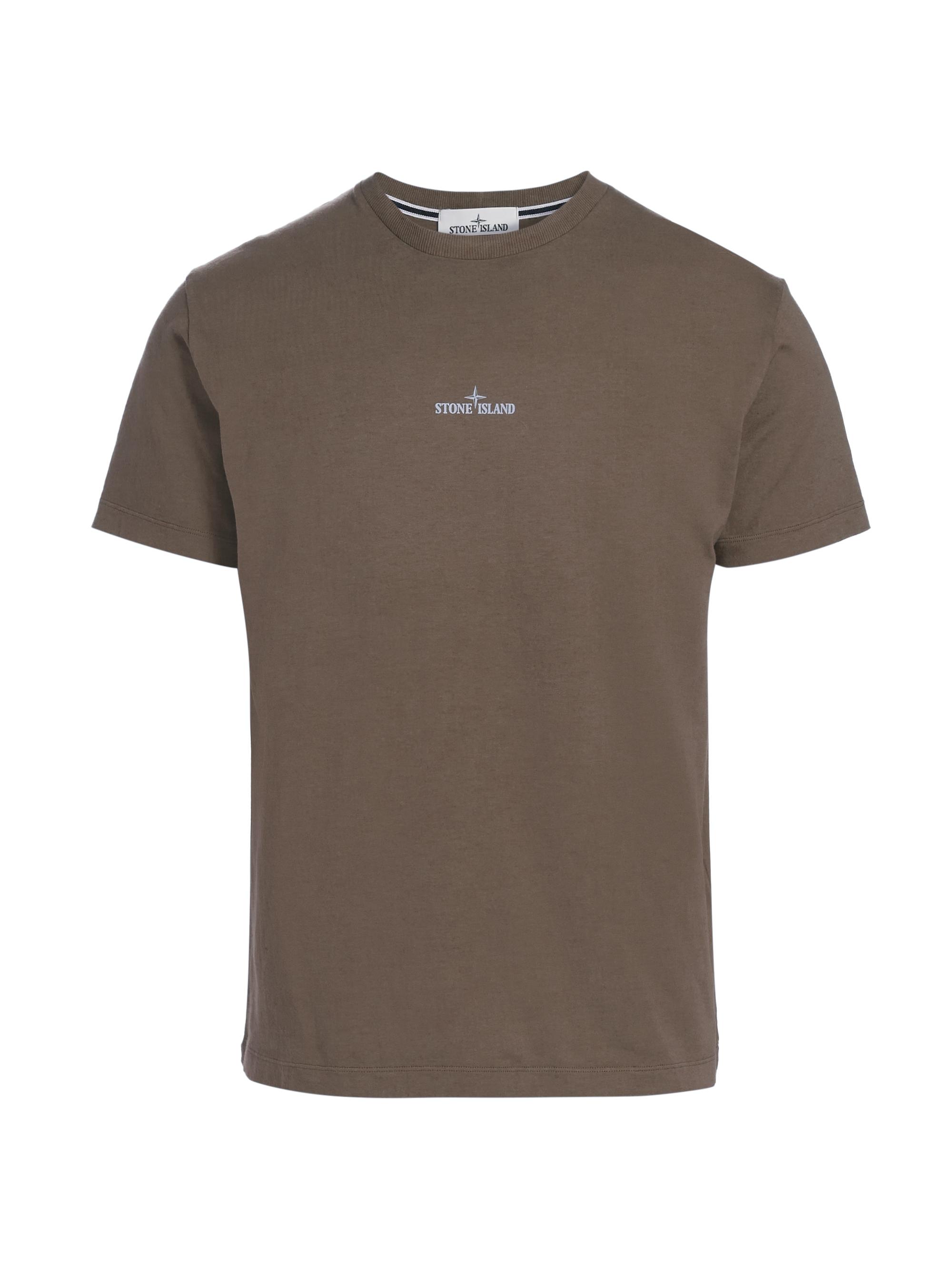 Stone Island Men's Graphic Cotton T-Shirt - Walnut