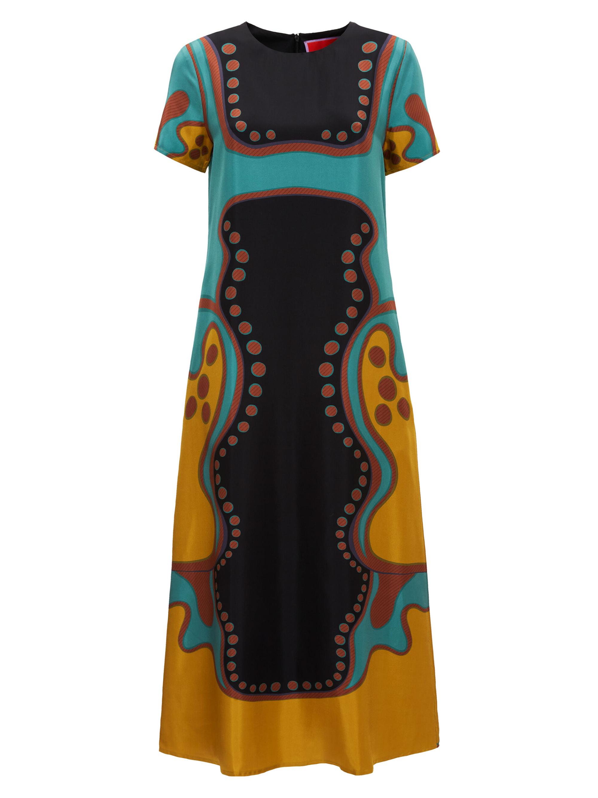 La DoubleJ Women's Swing Dress - Spritz Placee Black