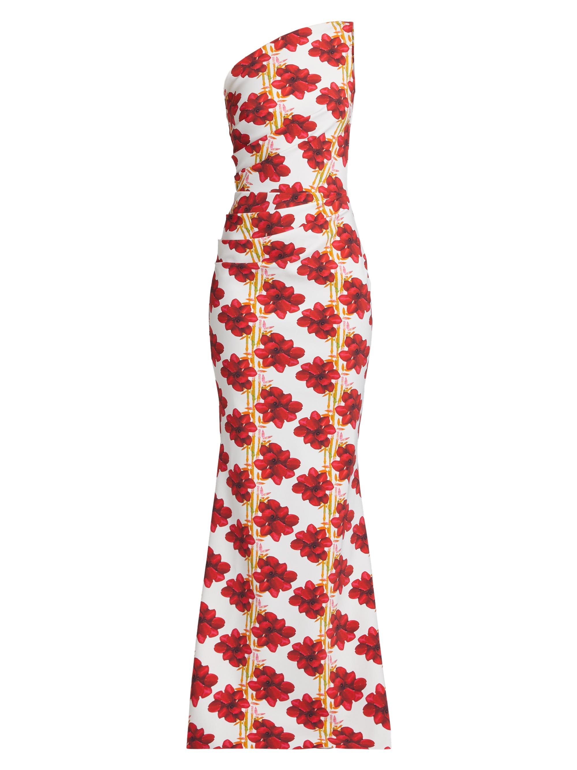 Chiara Boni La Petite Robe Women's Angelina Floral One-Shoulder Mermaid Gown - Kirana