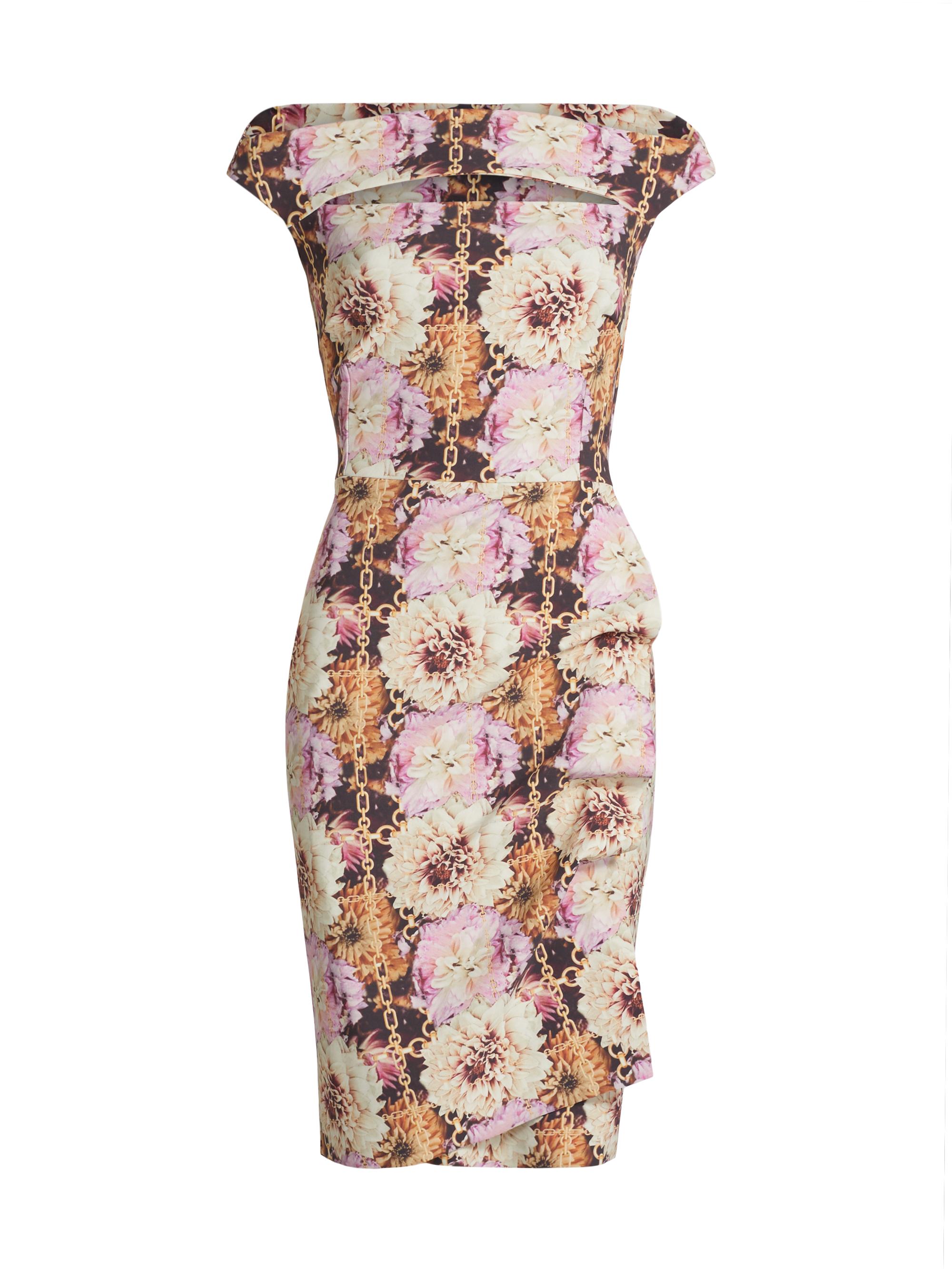 Chiara Boni La Petite Robe Women's Melania Off-The-Shoulder Cocktail Dress - Fleurs De Reve Chain