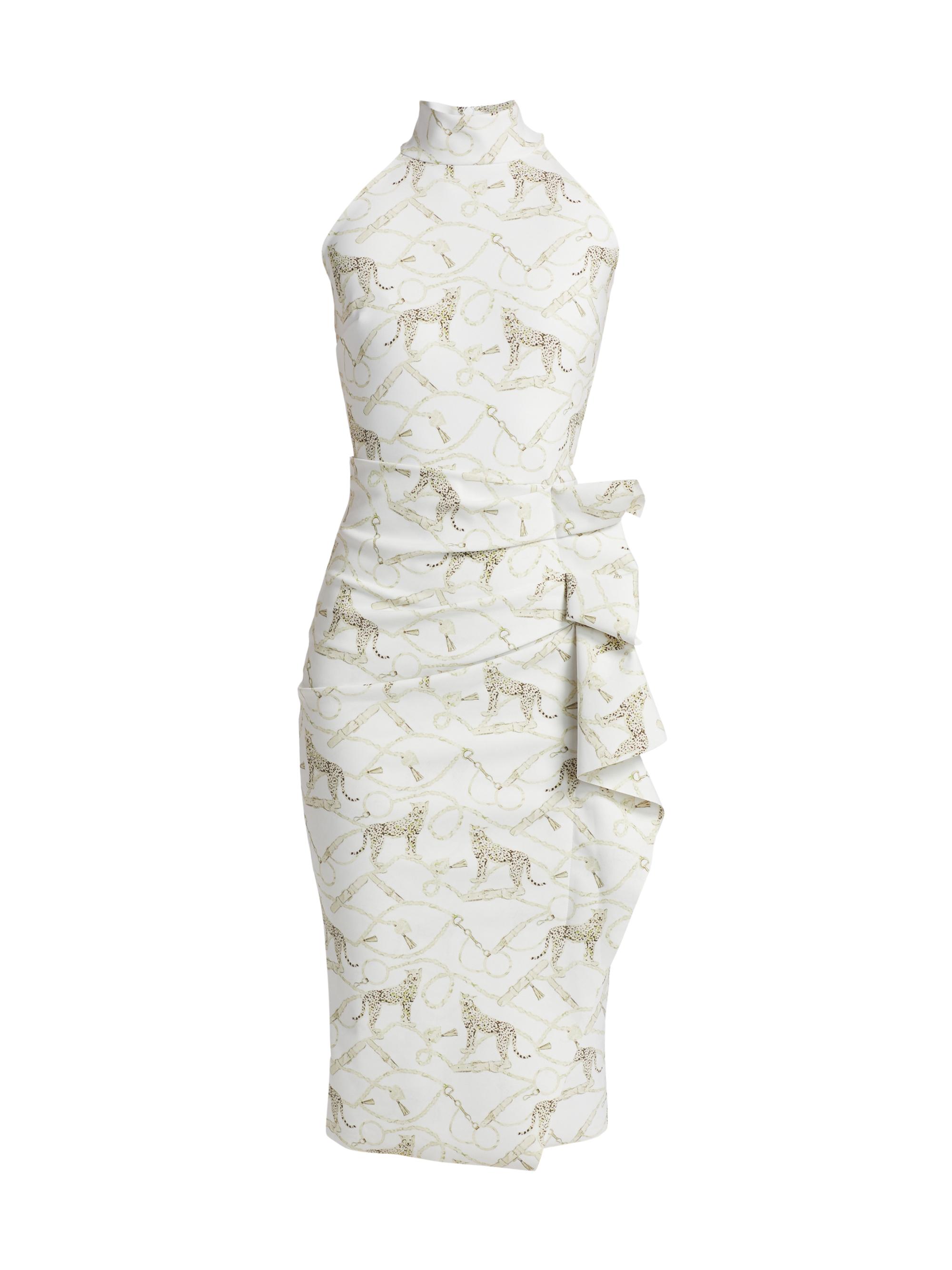 Chiara Boni La Petite Robe Amenadiel Halter Cocktail Dress Saks