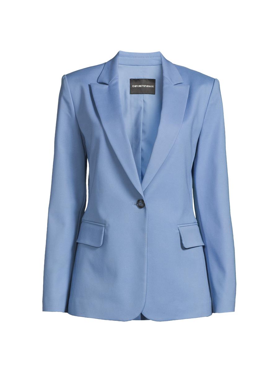 Emporio Armani Cotton Couture Single-Button Blazer | Saks