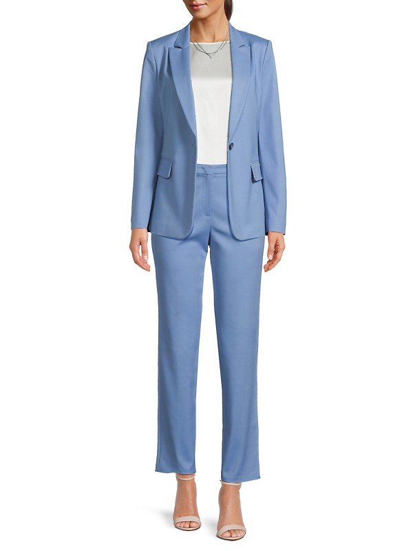 Shop Emporio Armani Cotton Couture Single-Button Blazer Shop Emporio Armani Cotton Couture Single-Button Blazer