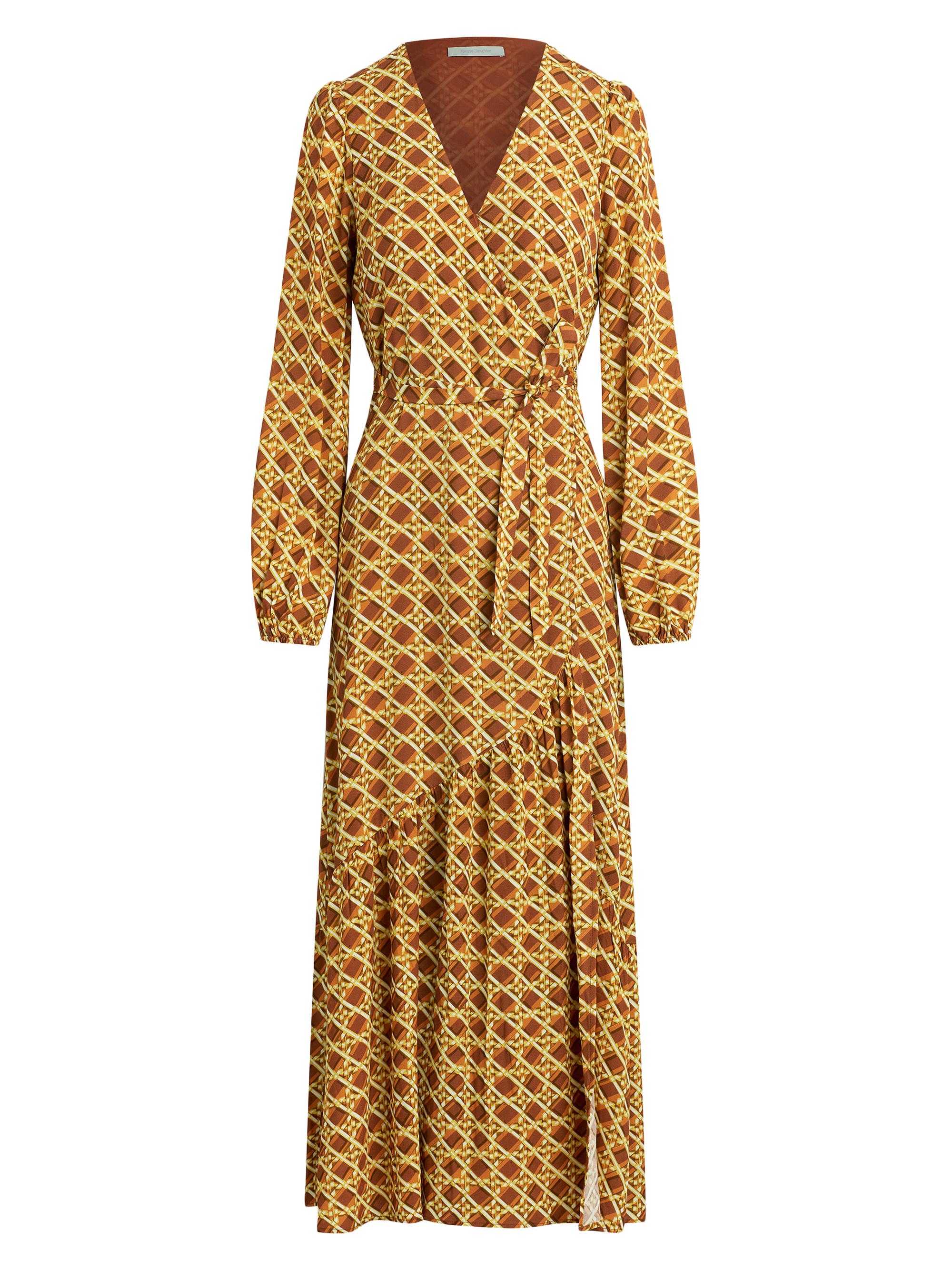 Favorite Daughter Women's The Lady Like Wrap Dress - Saddle Weave