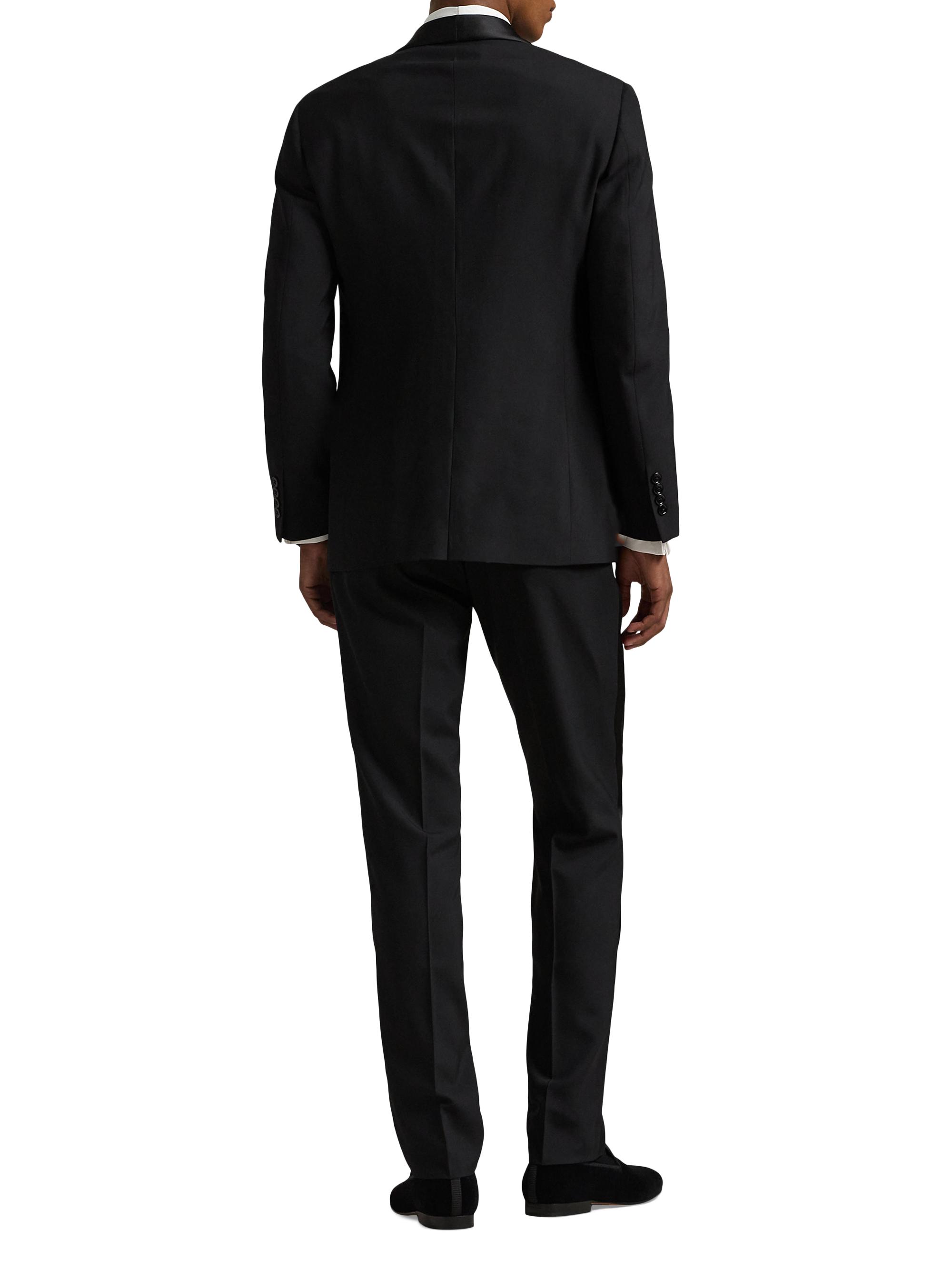 Polo Ralph Lauren Men's Barathea Satin & Wool Tuxedo - Black