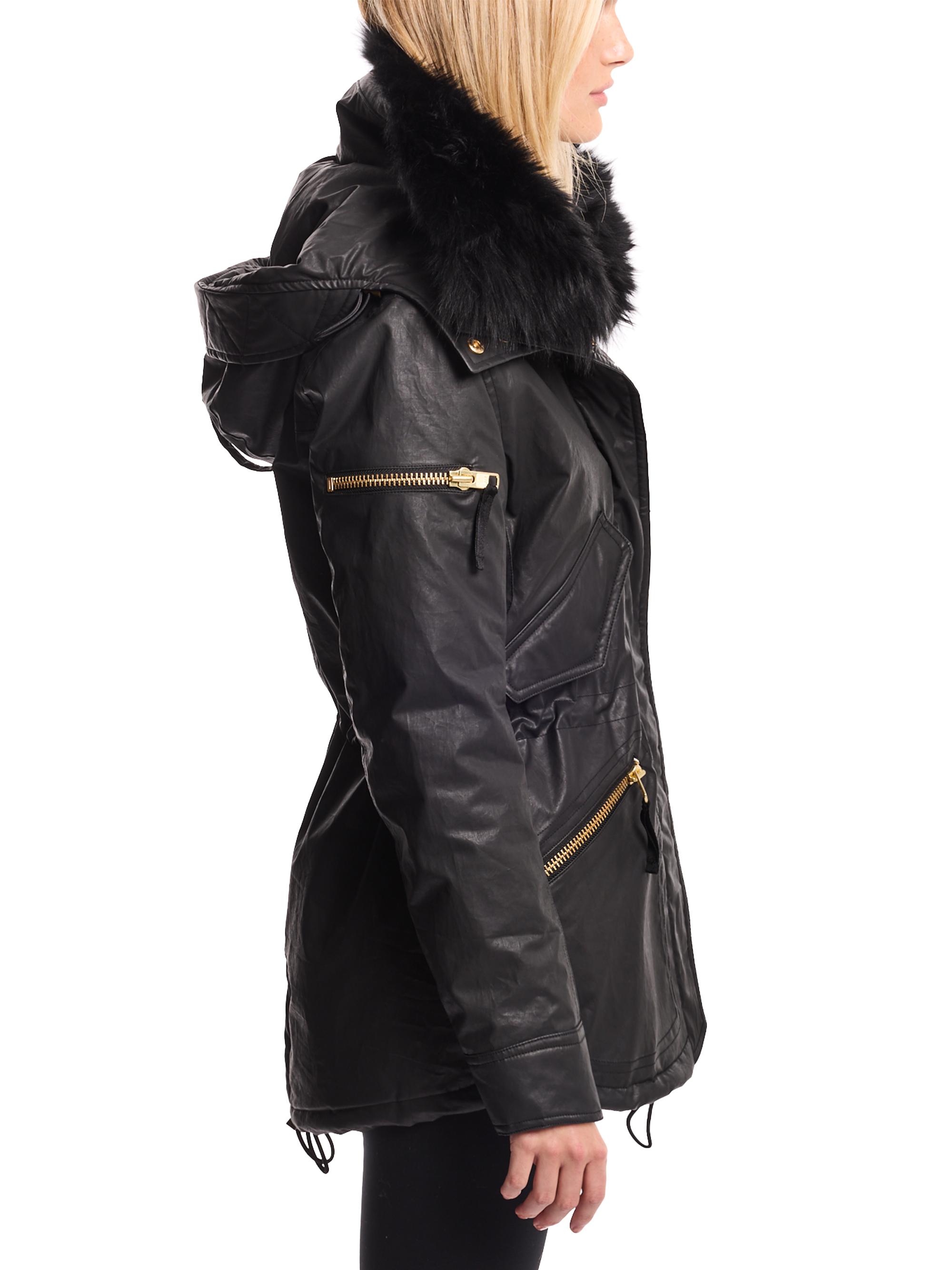 SAM. Devon Shearling-Trimmed Coat | Saks Fifth Avenue