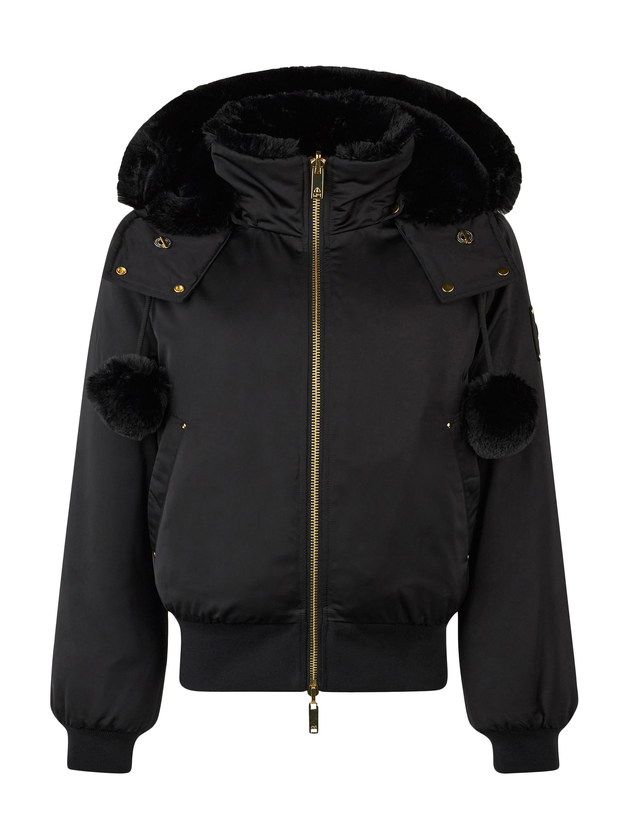 Moose Knuckles Misti Gold Velour Down Puffer Jacket | Saks Fifth