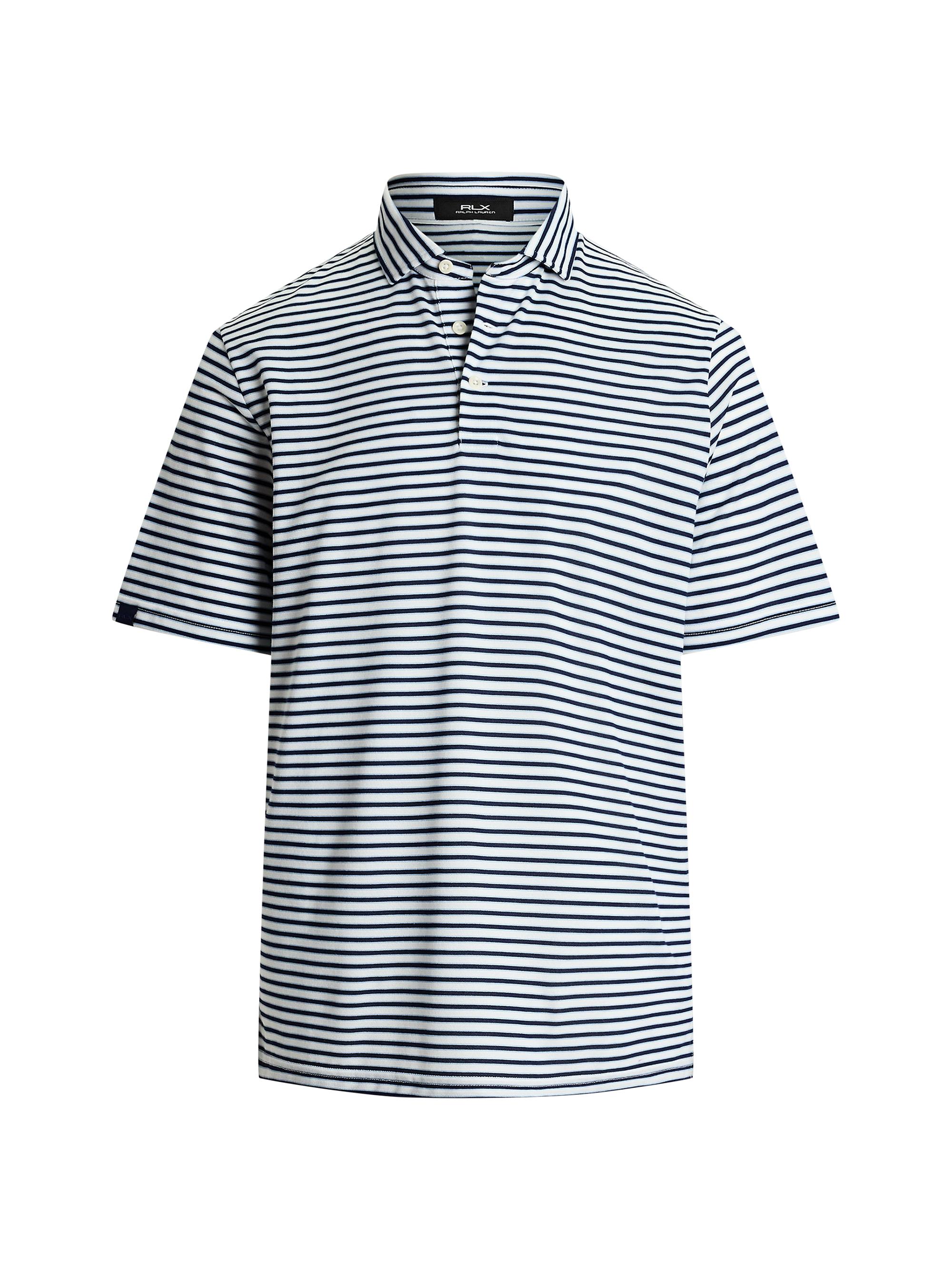 Polo Ralph Lauren Men's Tour Striped Piqué Polo Shirt - Ceramic White Multicolor