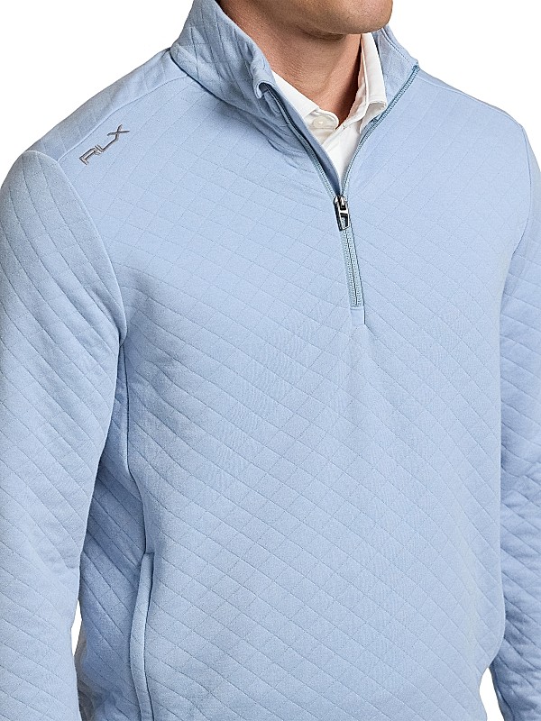 Shop Polo Ralph Lauren Quilted Double-Knit Quarter-Zip Shop Polo Ralph Lauren Quilted Double-Knit Quarter-Zip