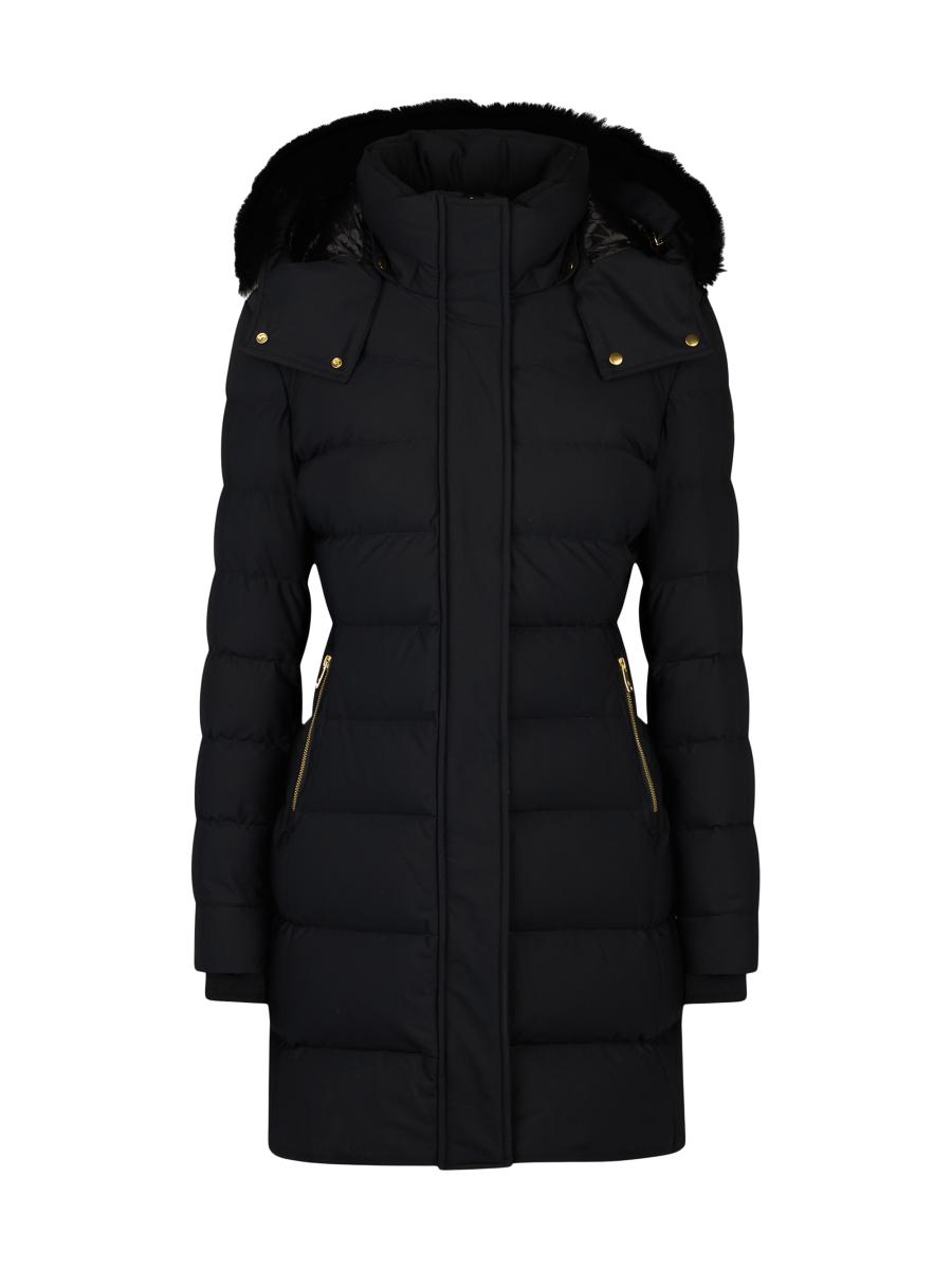 ダウンジャケット・コート Moose Knuckles Watershed 3 parka w/ gold details 80I-W2M003 Moose Knuckles Watershed 3 Parka Shearling Gold | Saks Fifth