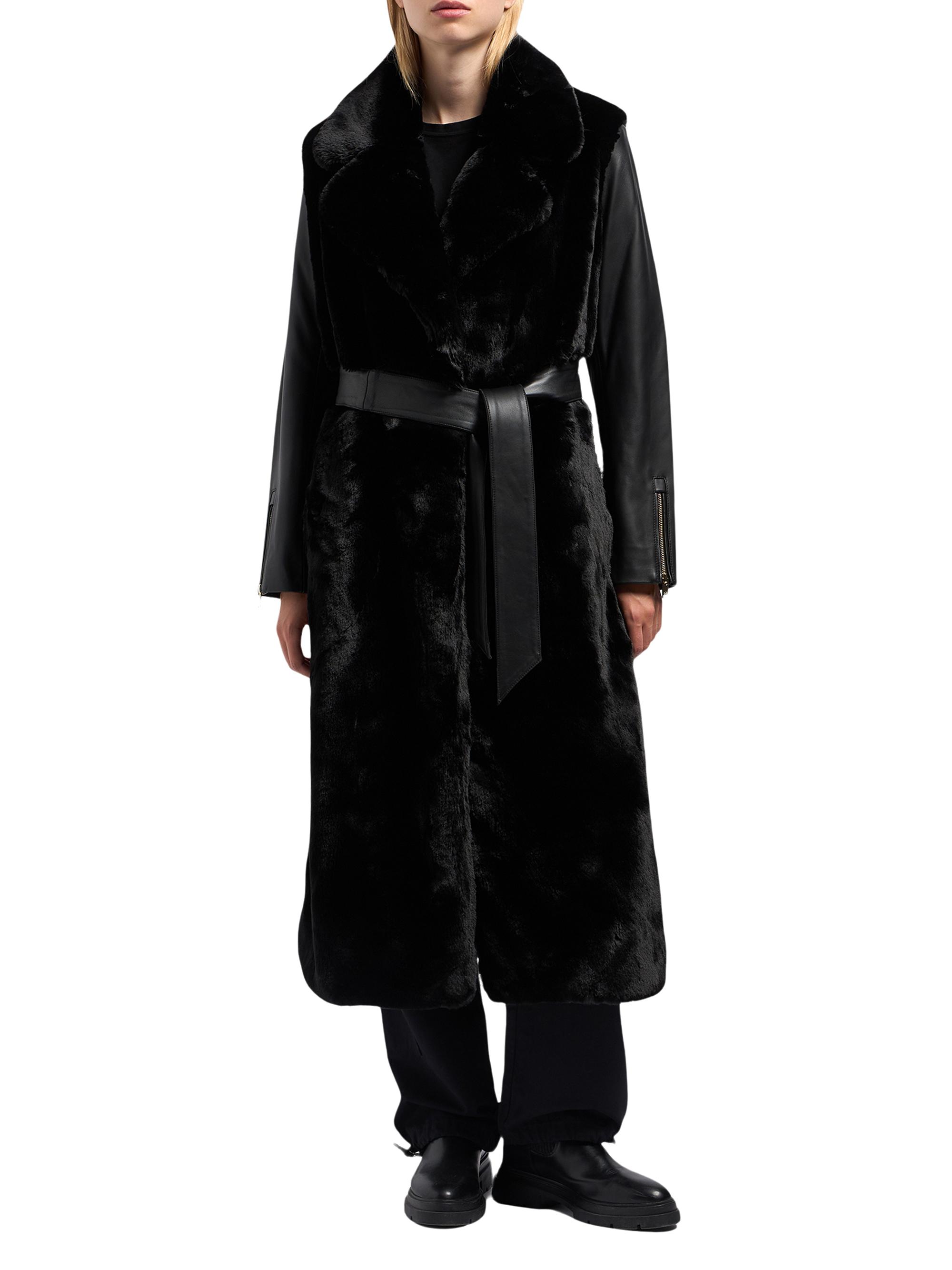 Moose Knuckles Bunny Tolina Faux-Fur Trench Coat | Saks Fifth Avenue