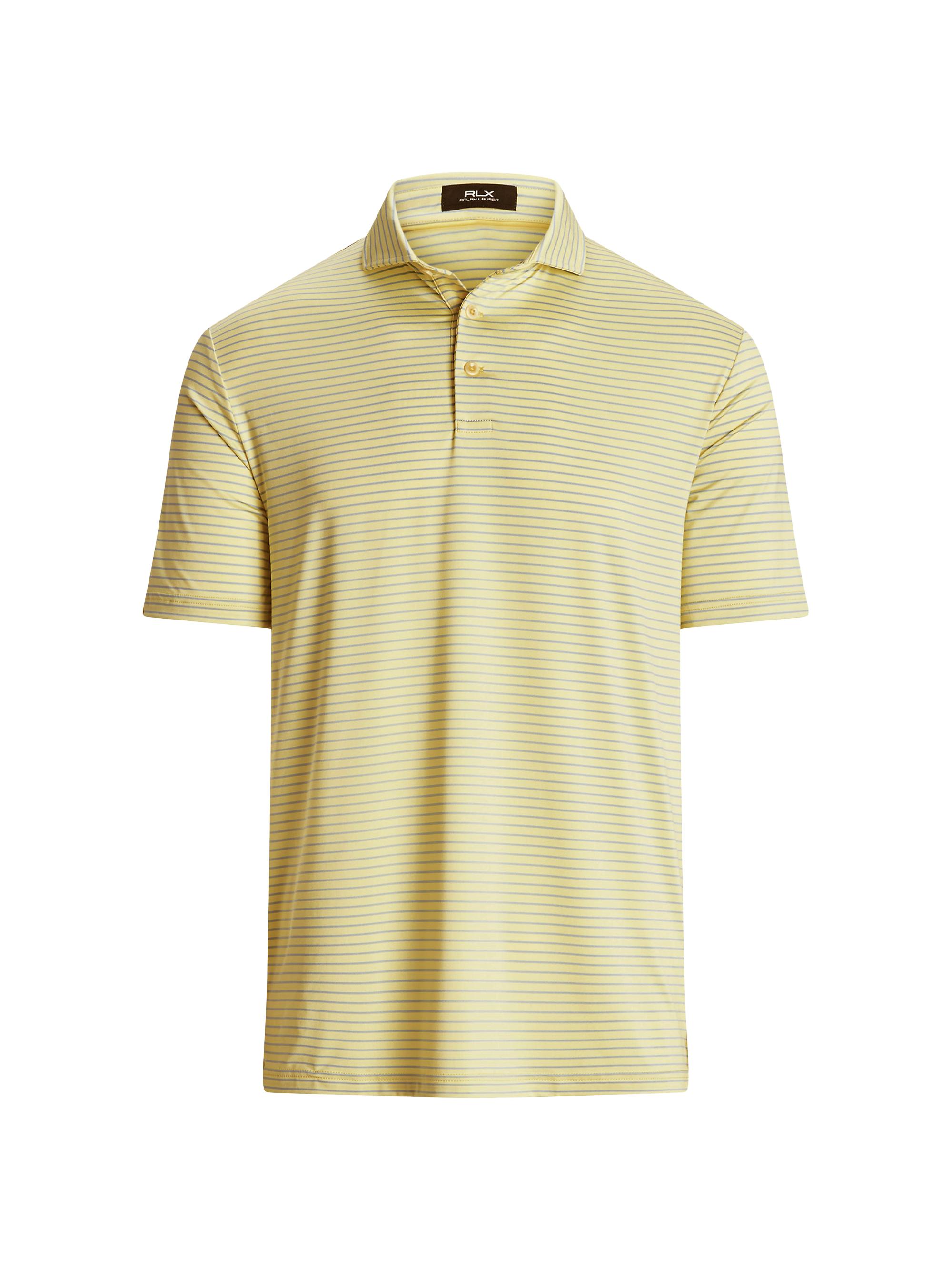 Polo Ralph Lauren Men's Striped Jersey Knit Polo Shirt - Yellow