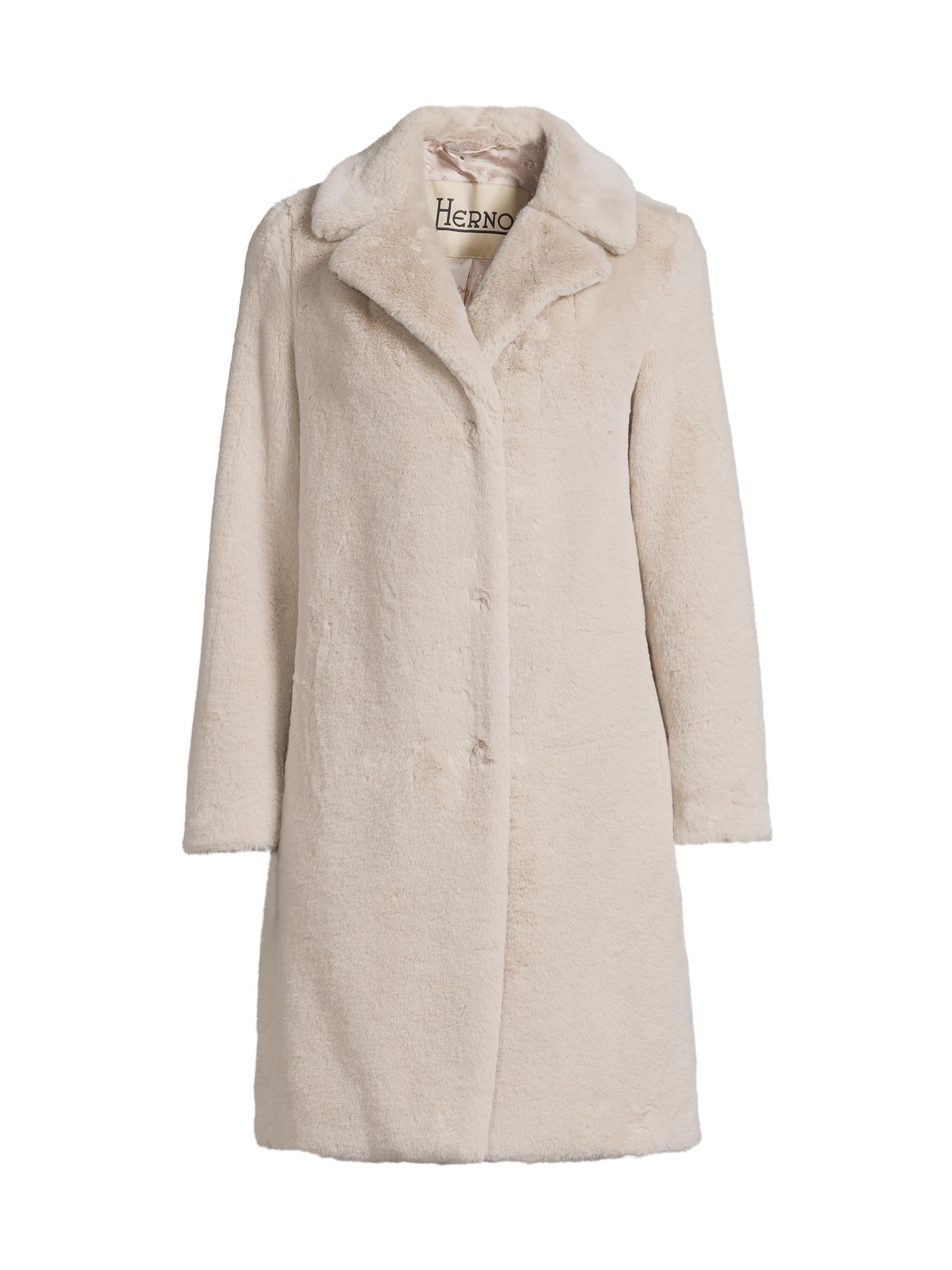 Shop Herno Soft Faux Fur Long Coat | Saks Fifth Avenue
