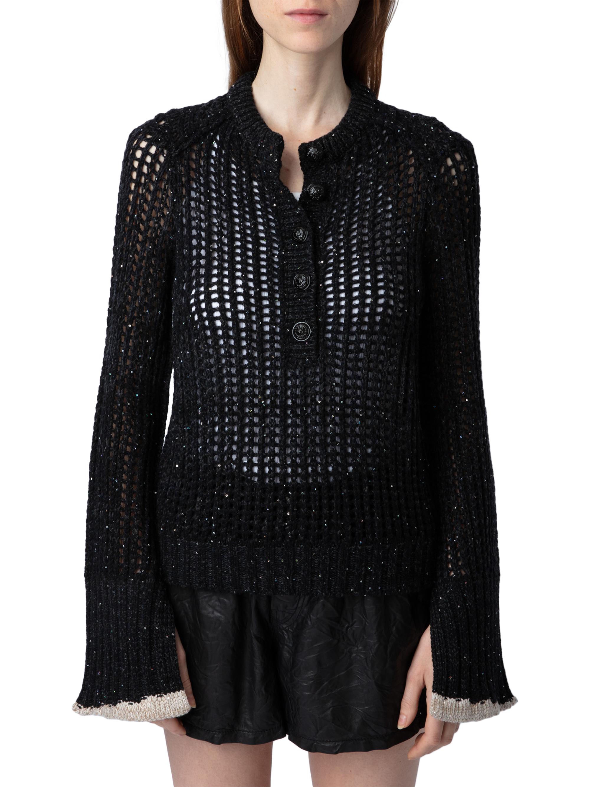 Zadig & Voltaire Halty Weco Cashmere-Blend Open-Knit Top | Saks