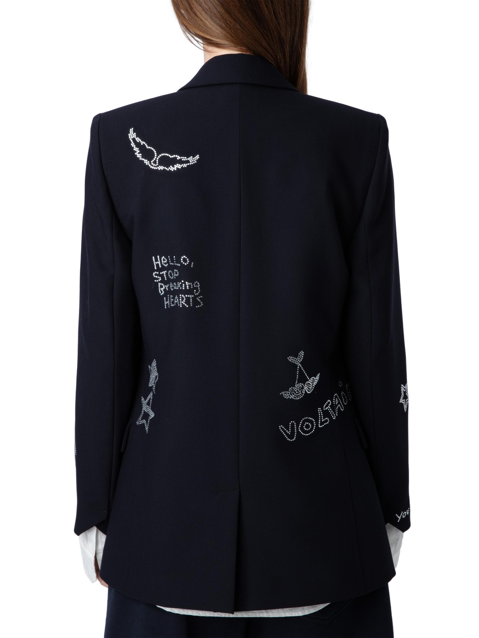 Shop Zadig & Voltaire Valse Crystal-Embellished Blazer | Saks 