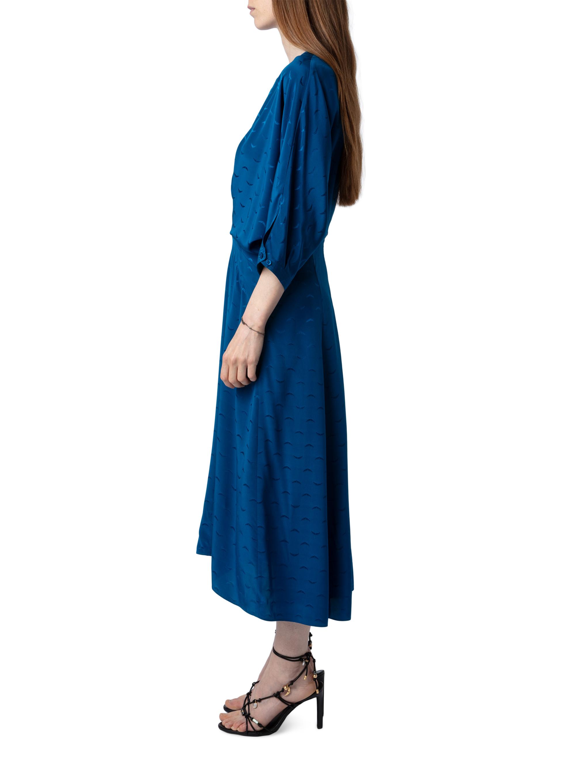 Zadig & Voltaire Ritany Silk Jacquard Wings Midi-Dress | Saks