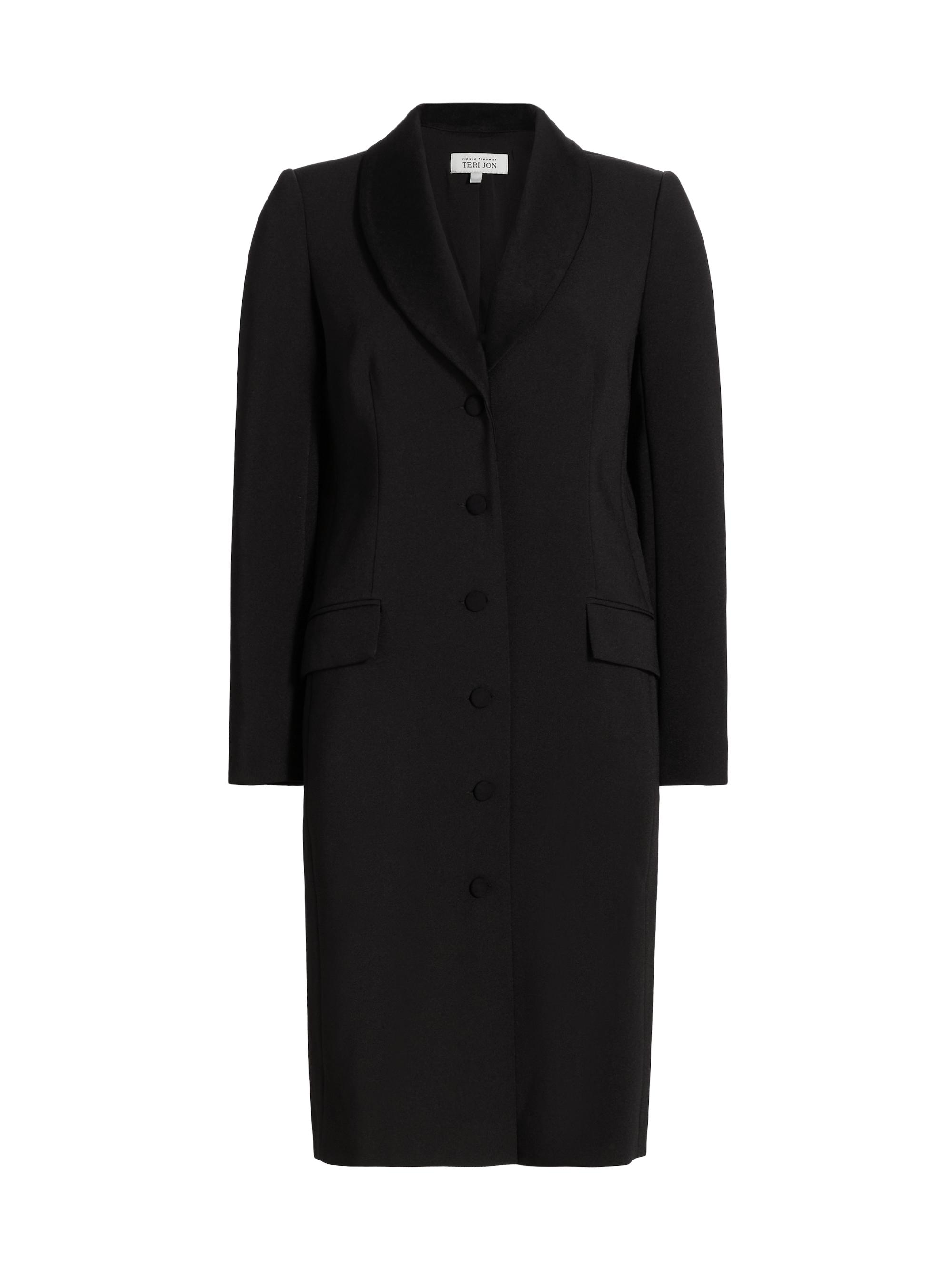 Teri Jon by Rickie Freeman Women's Tuxedo Cocktail Dress - Black
