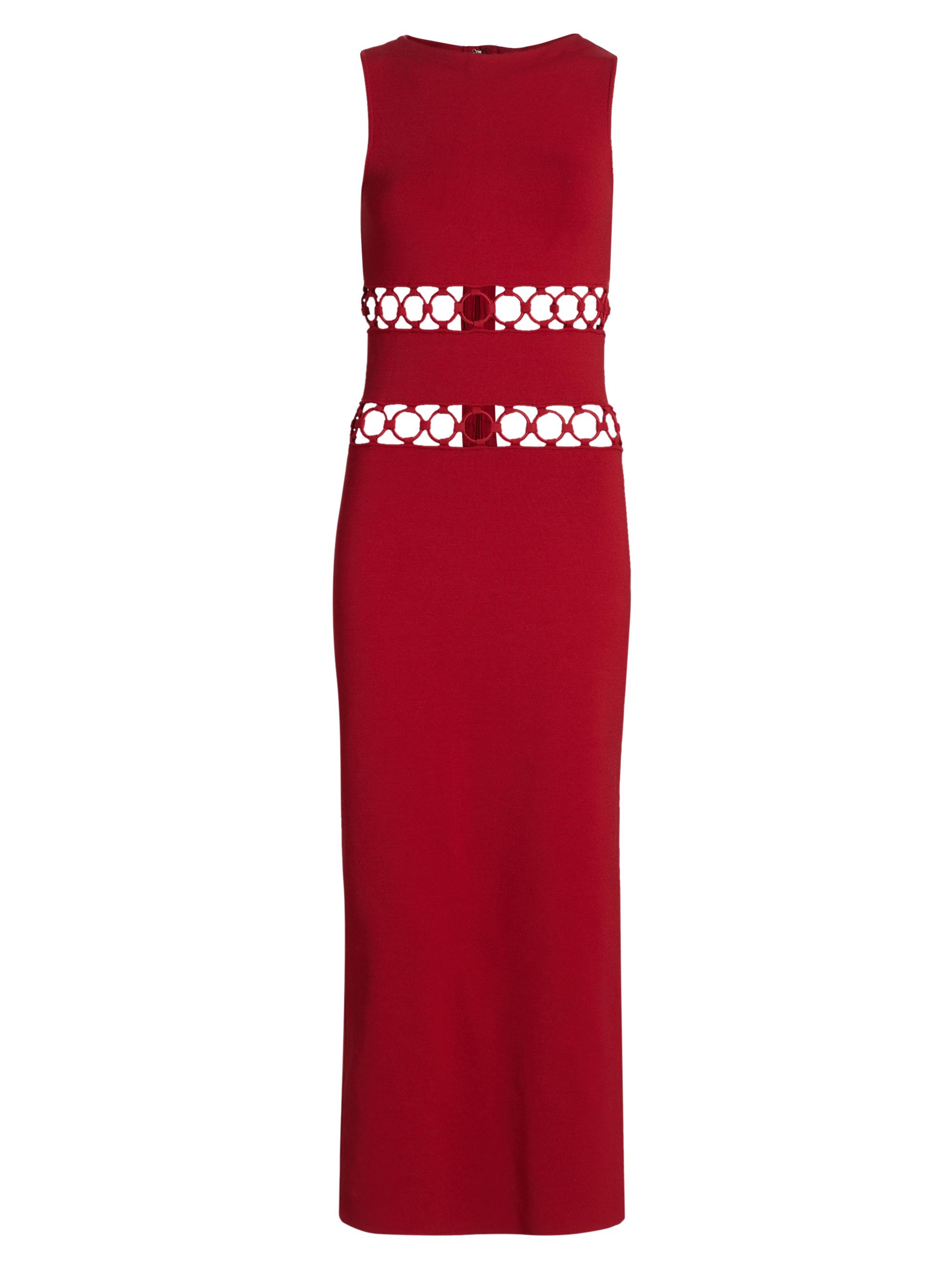 Cult Gaia Women's River Compact-Knit Maxi Dress - Merlot
