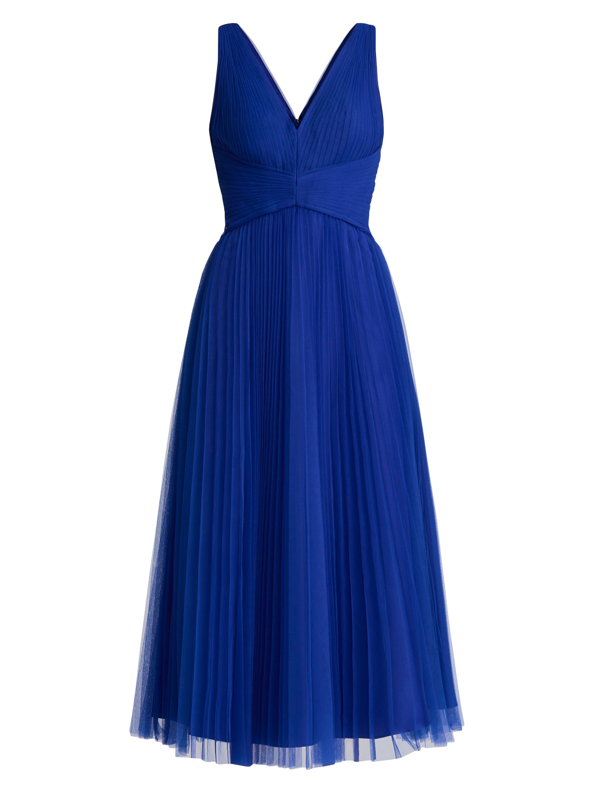 Zac Posen Women's Tulle Midi-Dress - Royal Blue