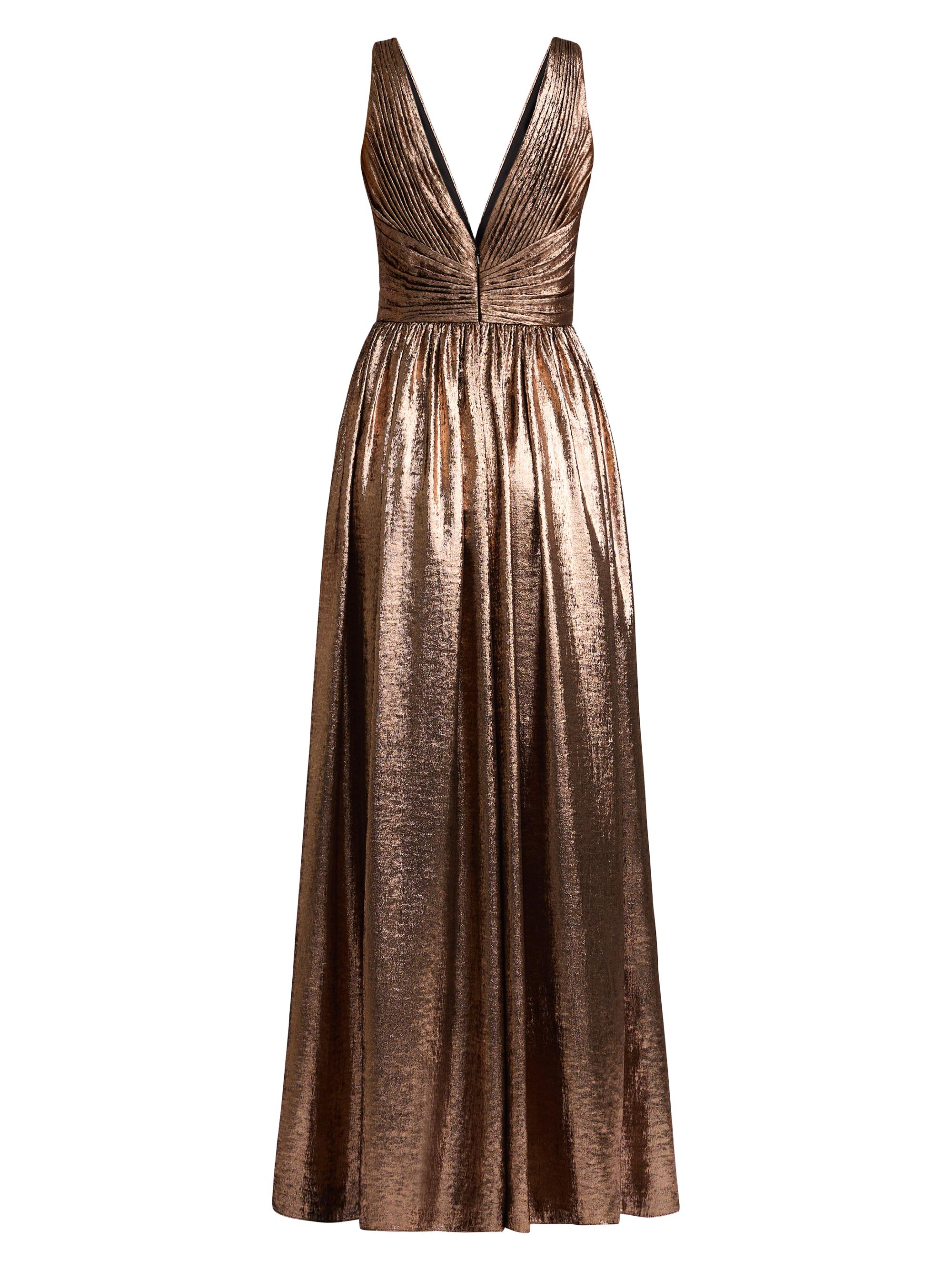 knee length dresses for ladies Long Sequins Metallic Prom Dress by LaDivine CF199 – The Dress Outlet