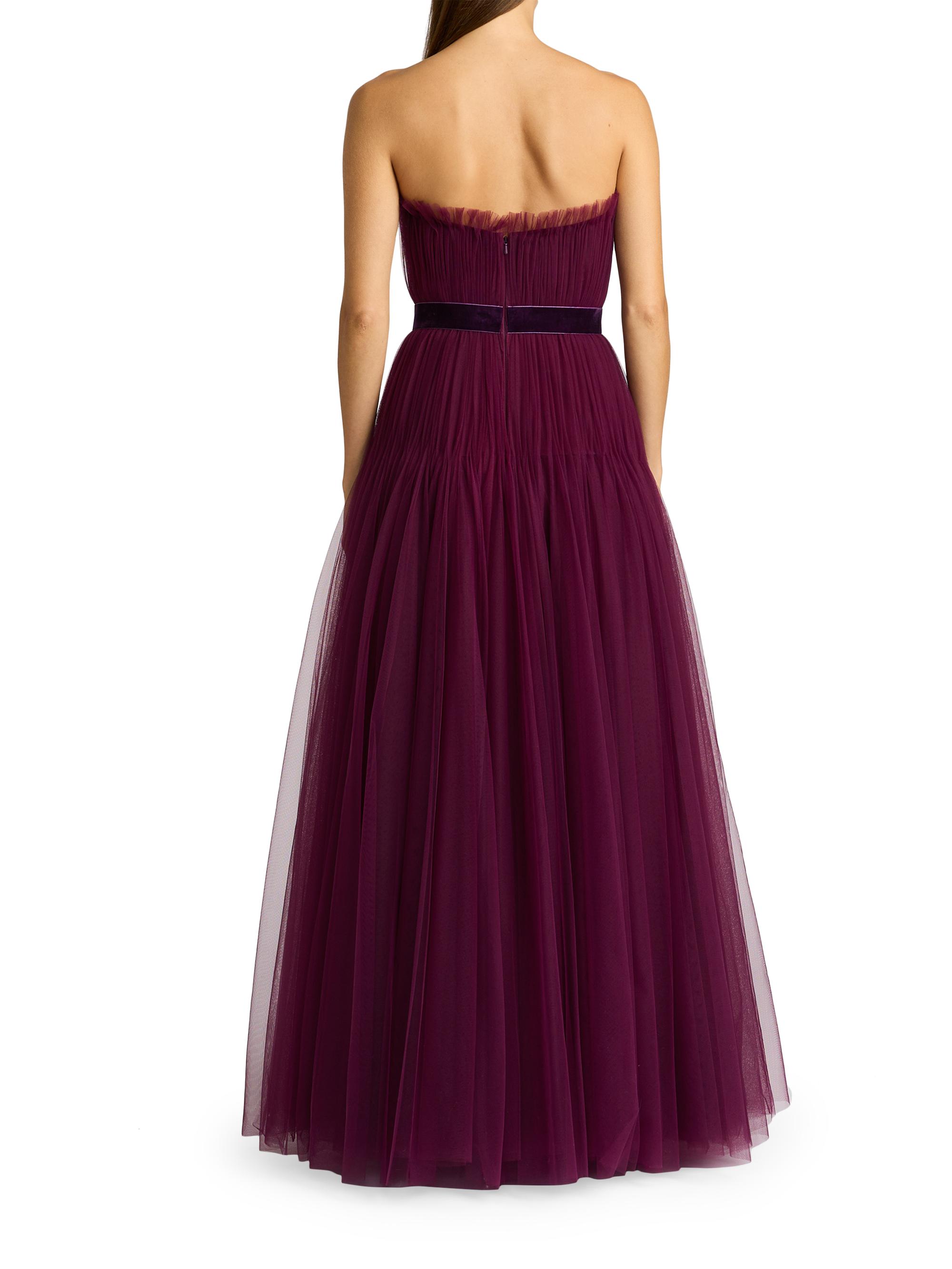 Zac Posen Pleated Tulle Couture Gown | Saks Fifth Avenue