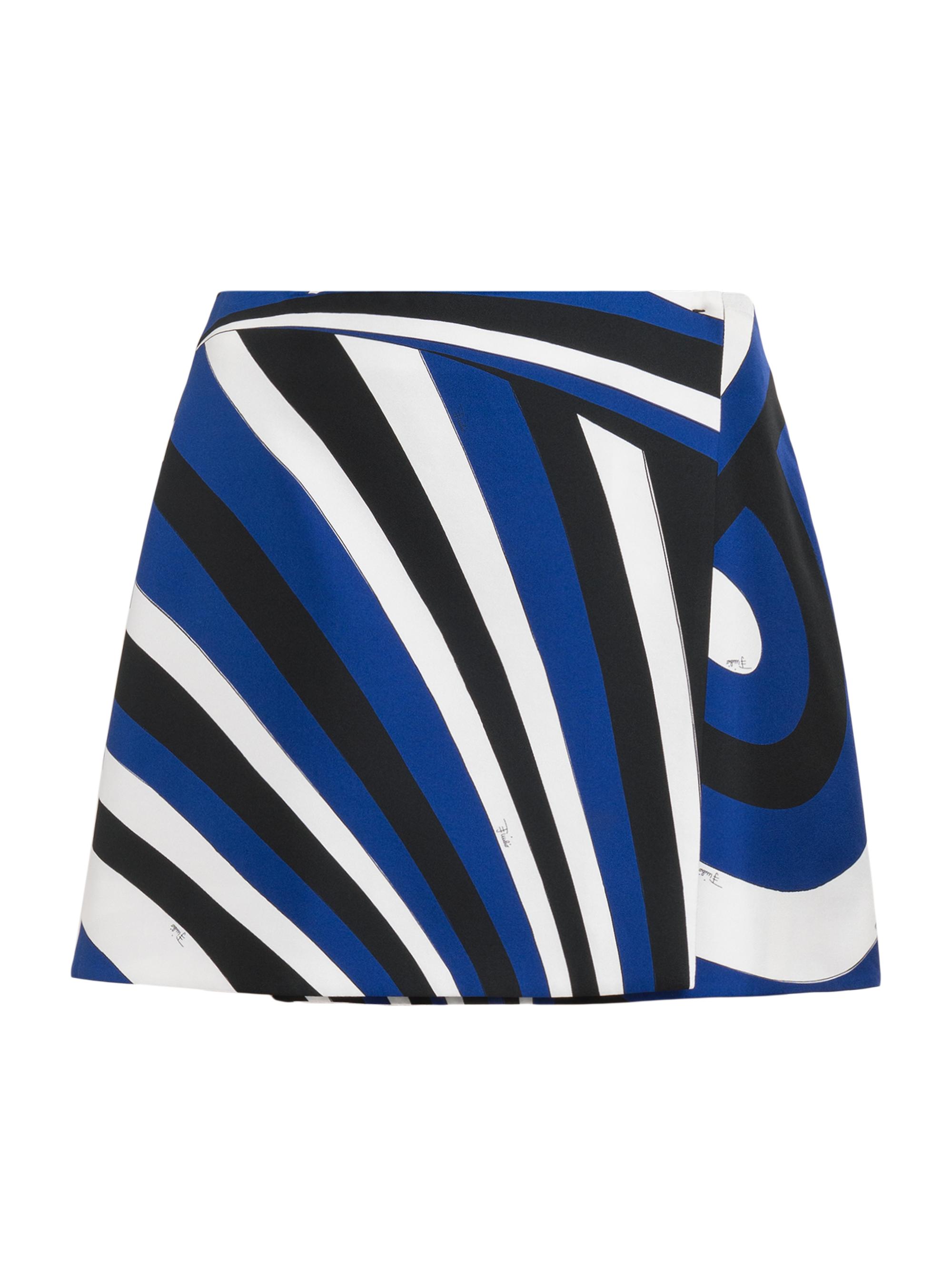 Pucci Women's Parade Silk Twill Miniskirt - Navy