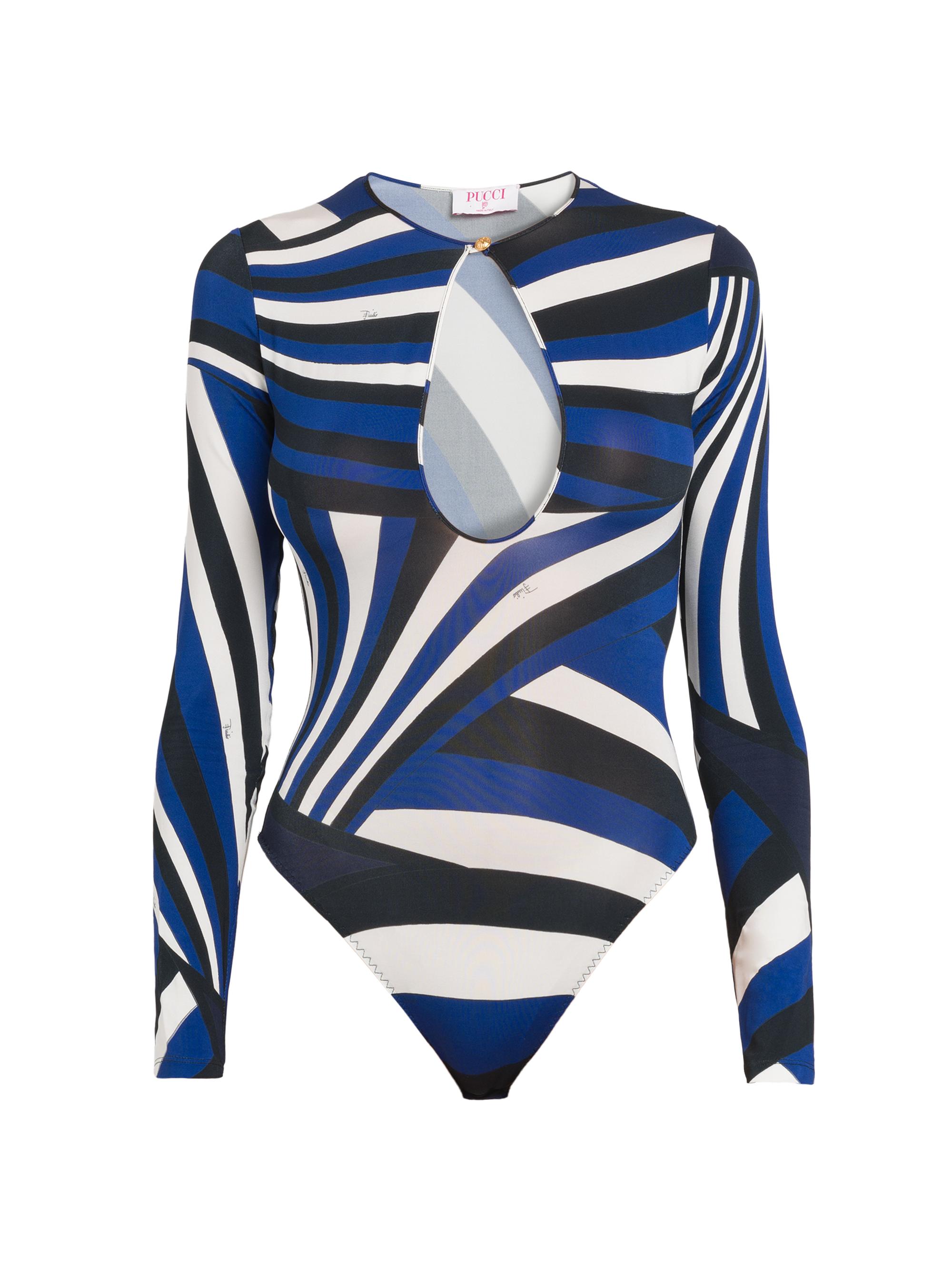Pucci Women's Parade Keyhole Bodysuit - Navy