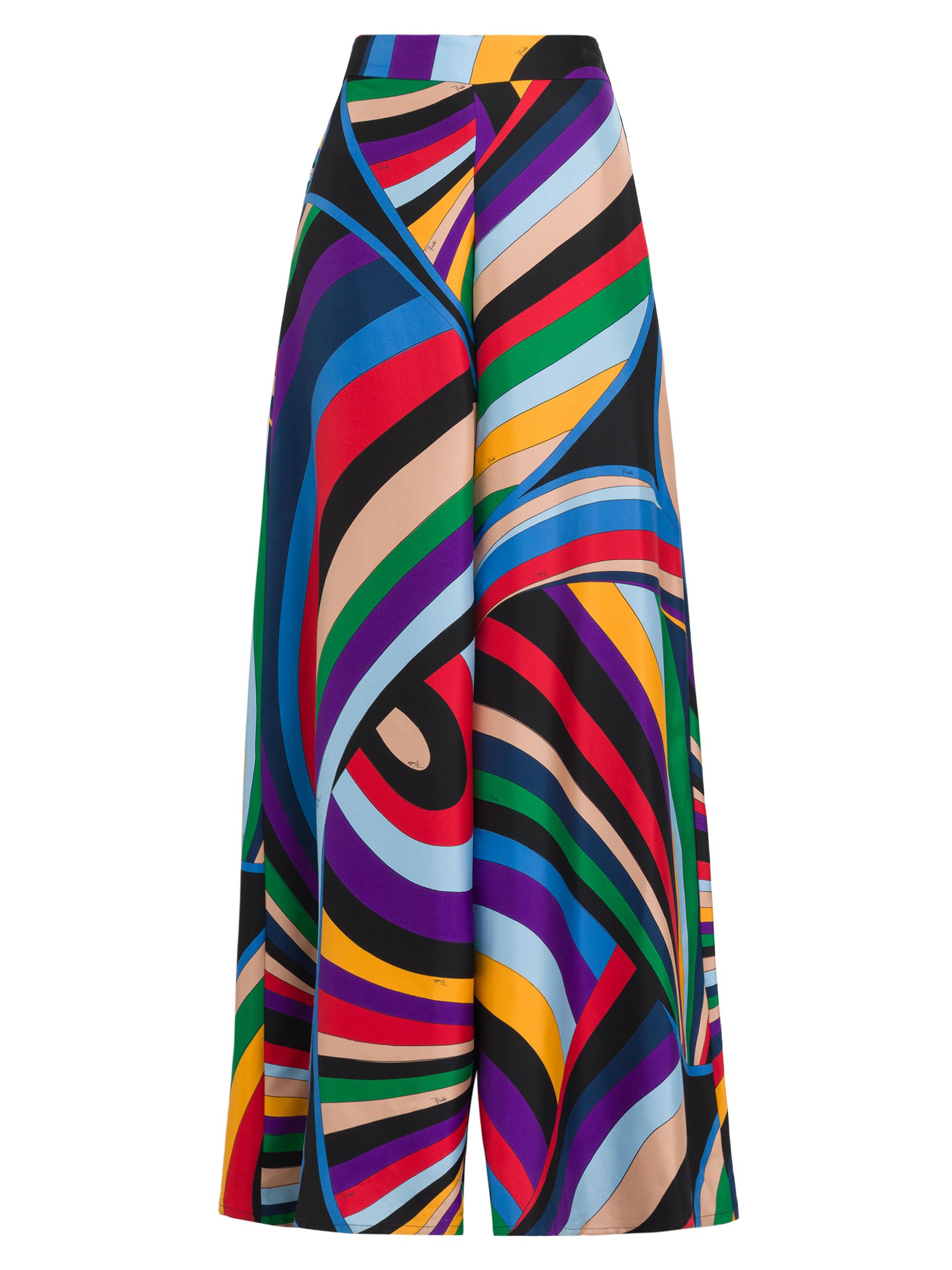 Pucci Women's Parade Silk Twill Trousers - Viola Rosso