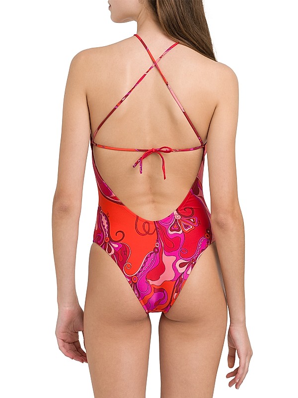 Shop Pucci Geometric Halter One-Piece Swimsuit | Saks Fifth Shop Pucci Geometric Halter One-Piece Swimsuit | Saks Fifth