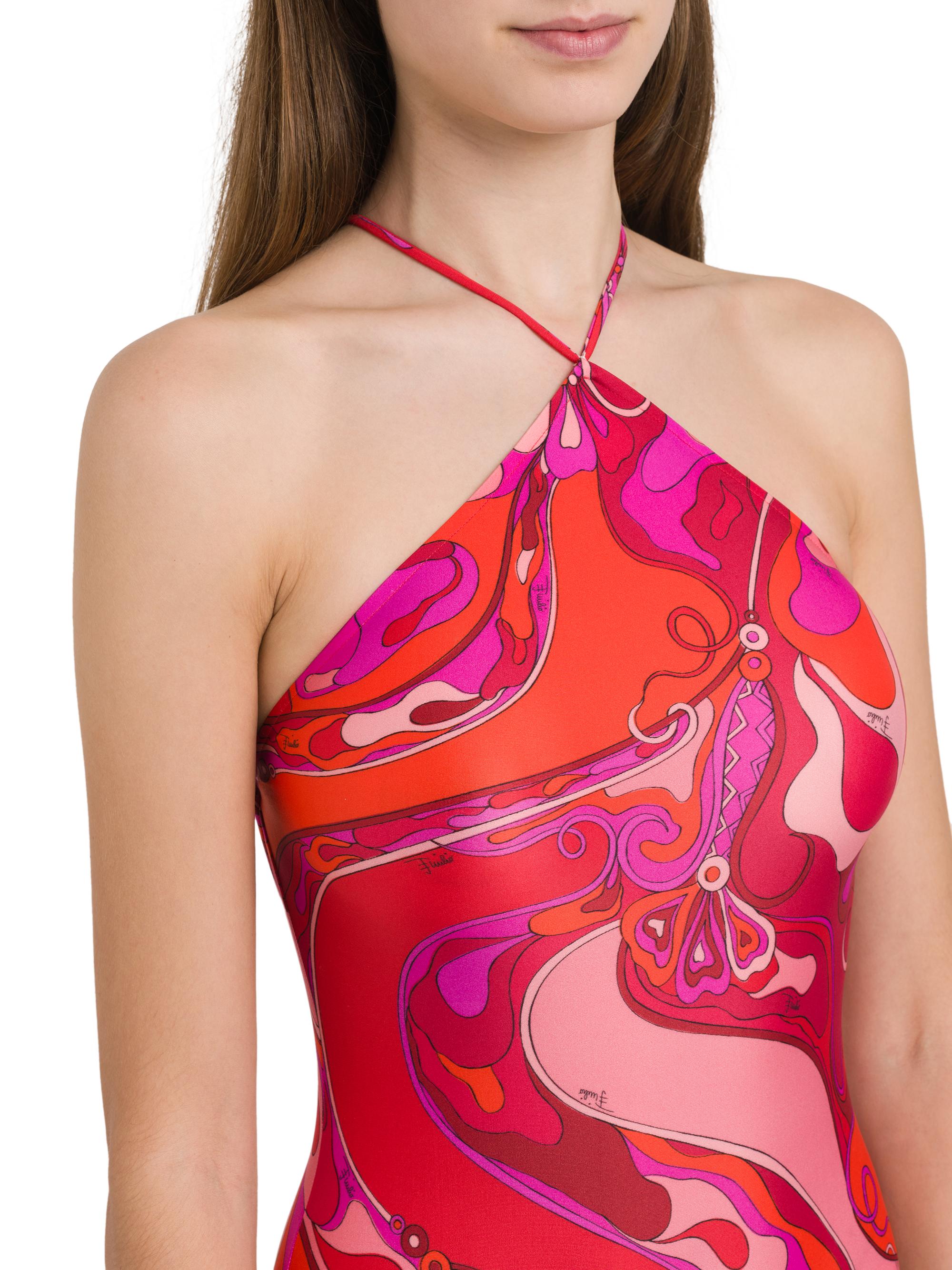Pucci Geometric Halter One-Piece Swimsuit | Saks Fifth Avenue