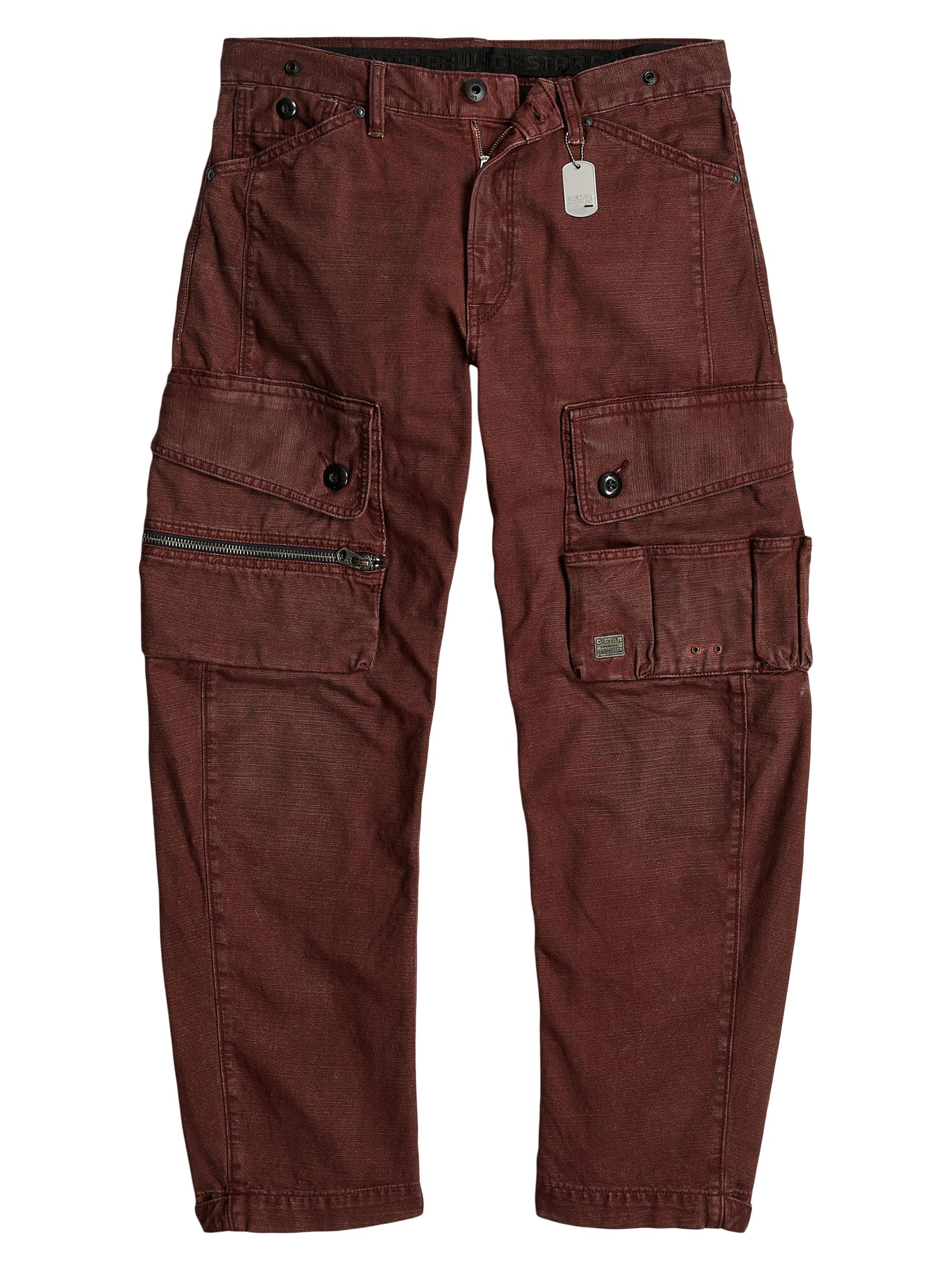 G-Star RAW Men's Cotton Utility Cargo Pants - Faded Autumn Leaves