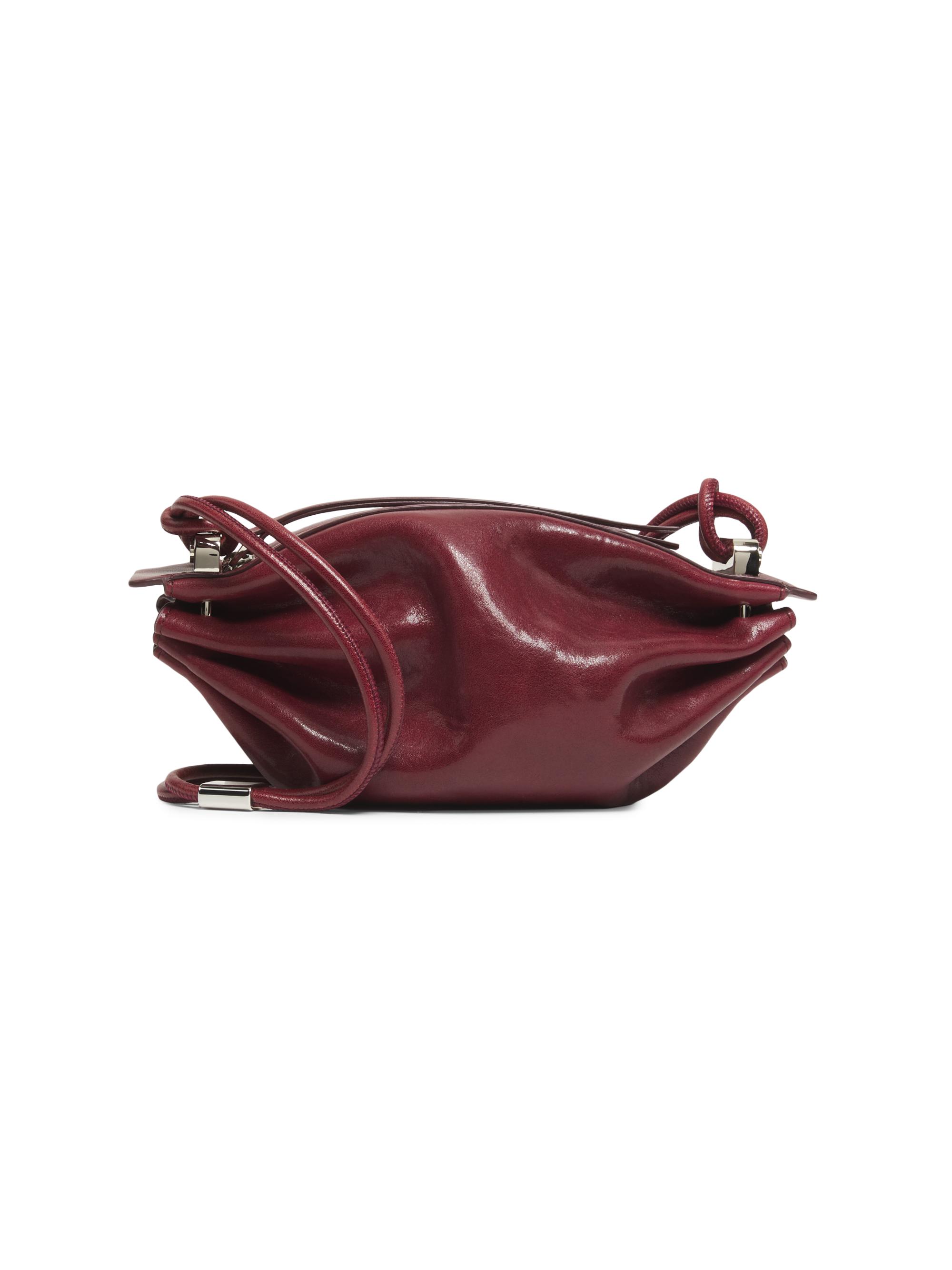 BONASTRE Men's Bon-Bon Leather Crossbody Bag - Shiny Fuoco | Thumbnail 7