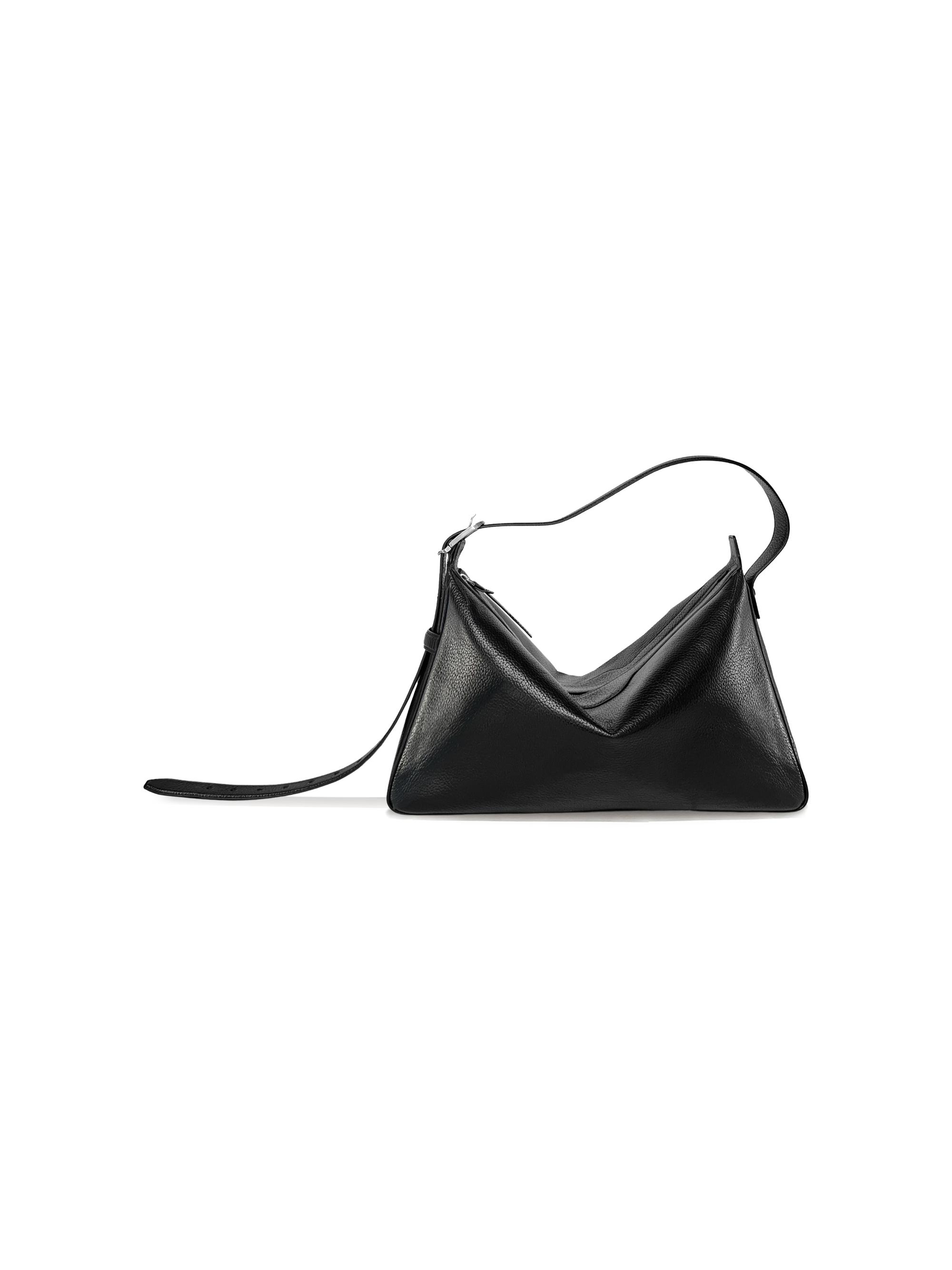 BONASTRE en's Rider  Leather Bag - Grained Black