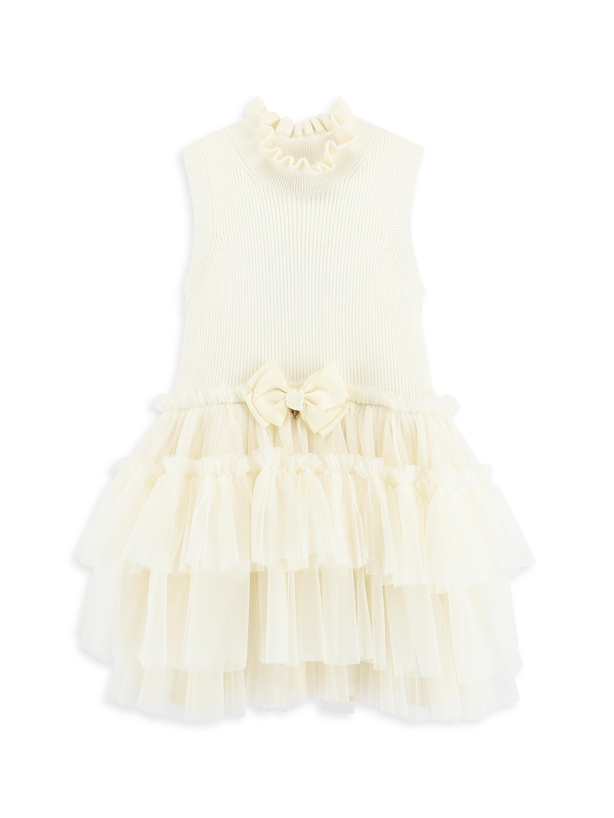 Angel's Face Little Girl's & Girl's Eunice Sleeveless Tutu Dress - Vanilla