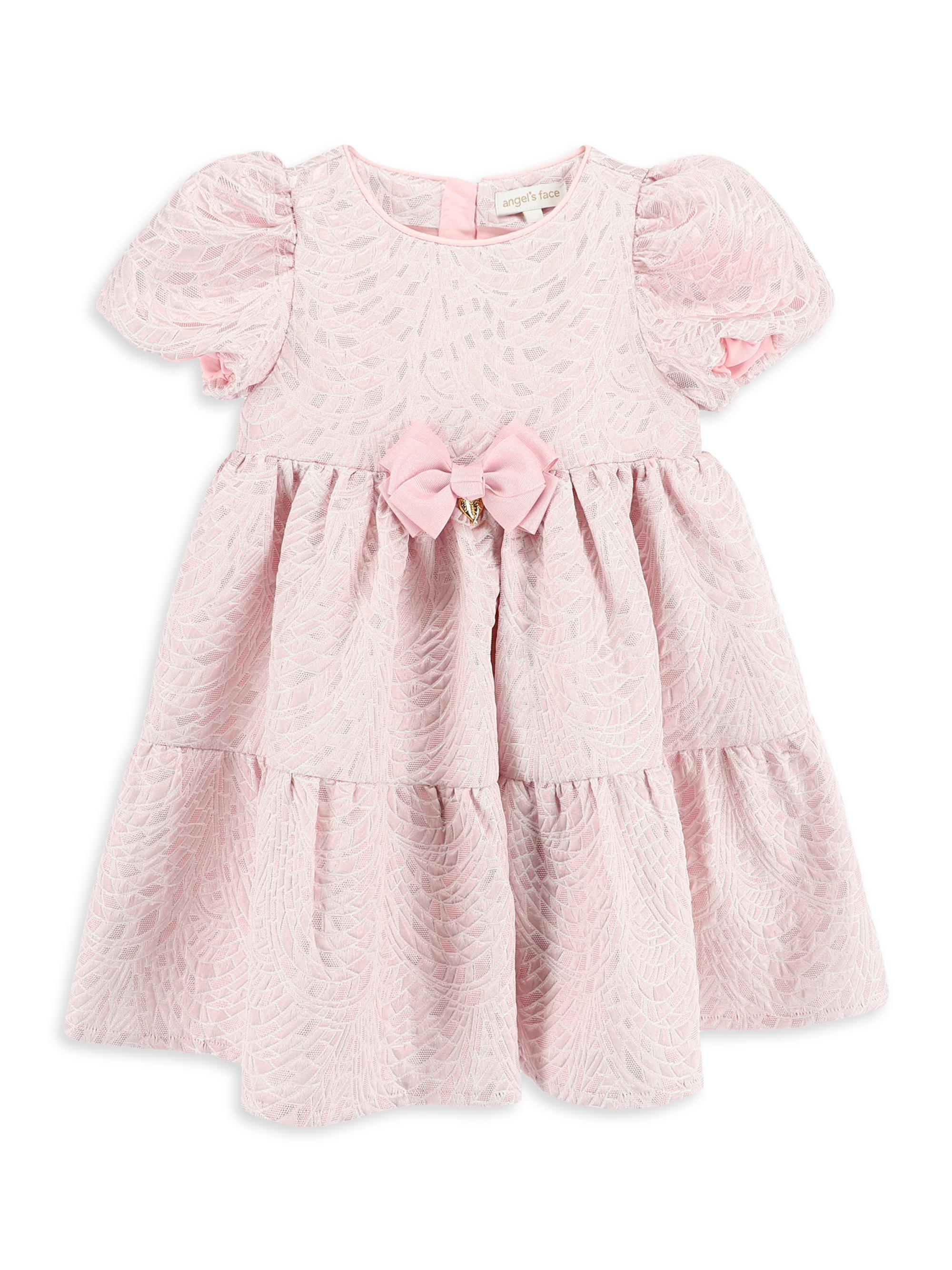 Angel's Face Baby Girl's Jordan Jacquard Dress - Pale Pink 18 Months