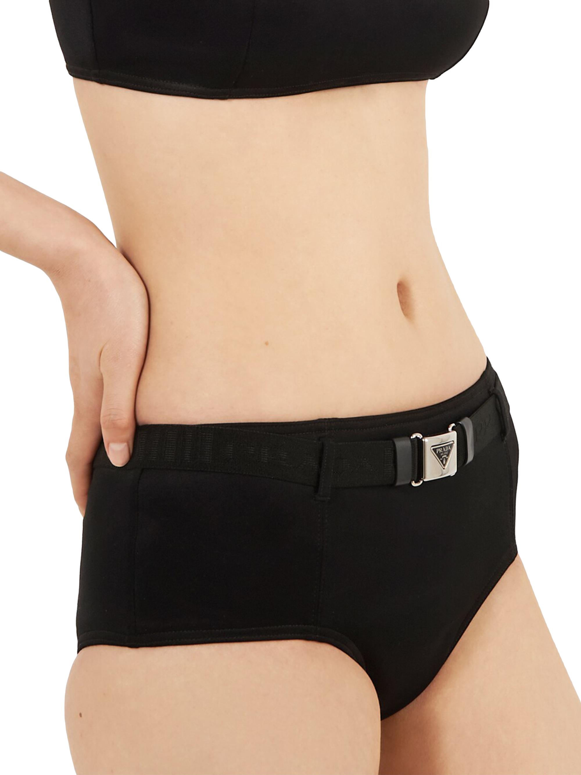 Prada Interlock Fabric Bikini Bottom | Saks Fifth Avenue